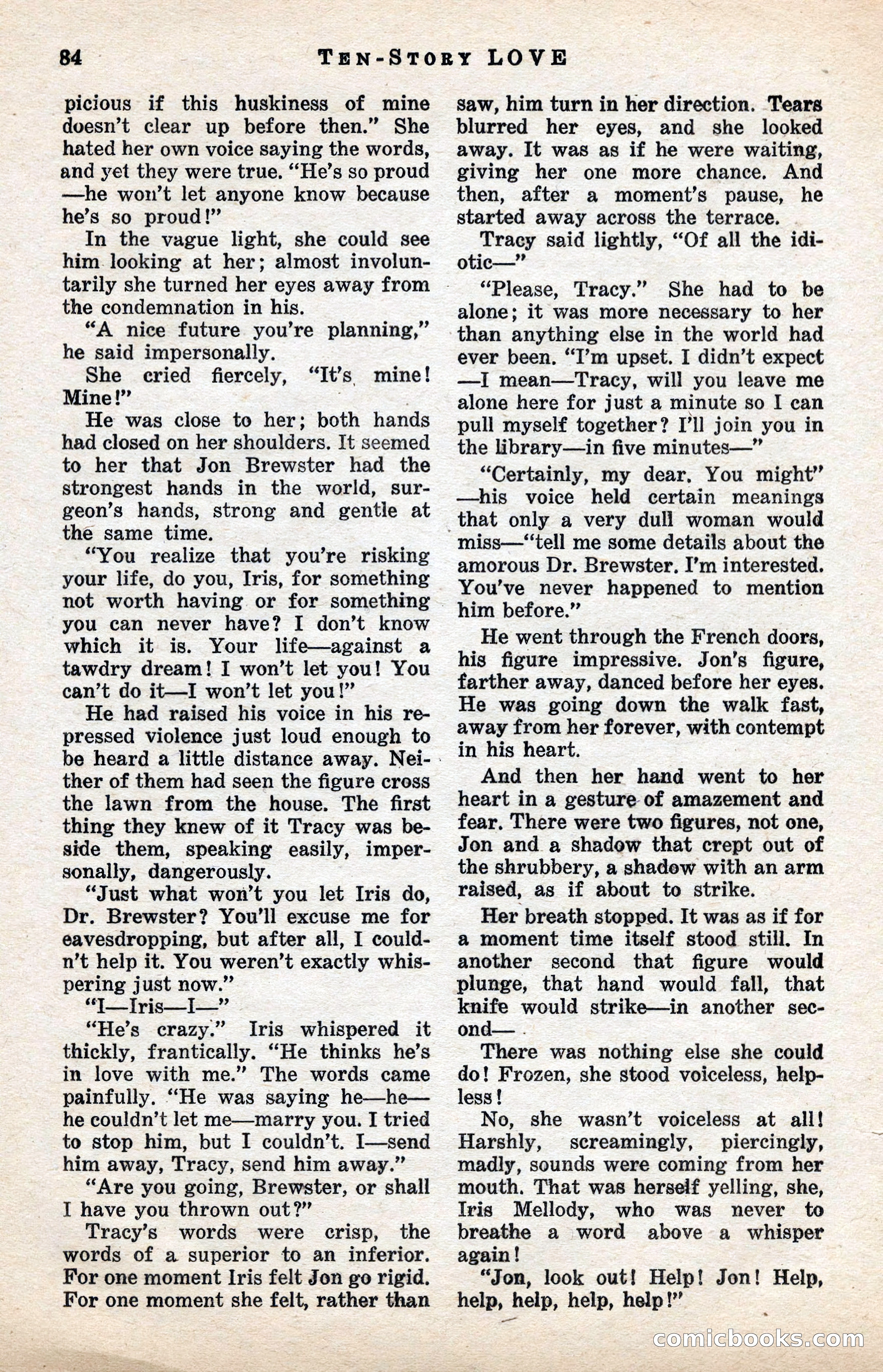 Ten-Story Love Magazine, January 1941 — page 86 of 116