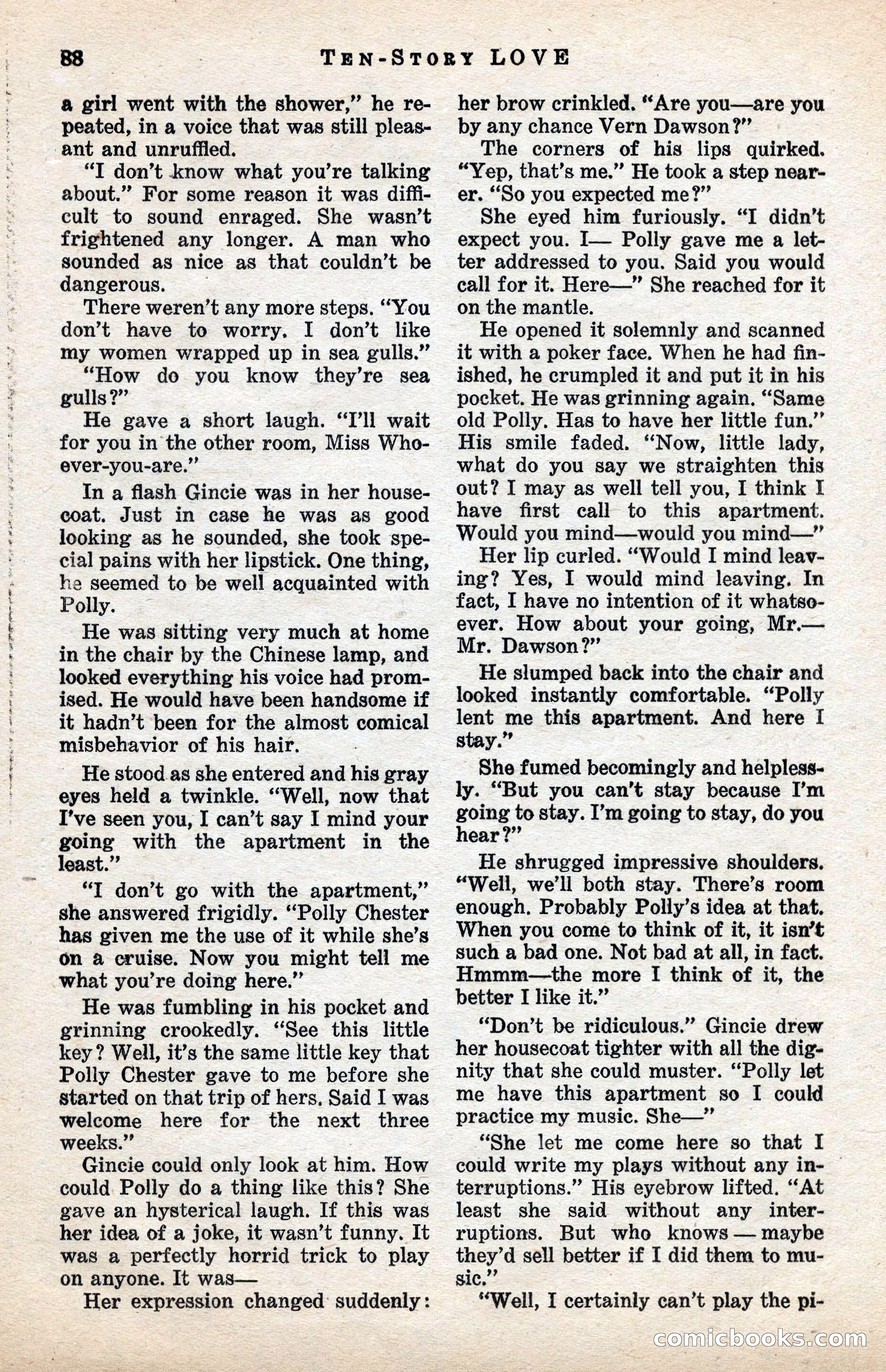 Ten-Story Love Magazine, January 1941 — page 90 of 116