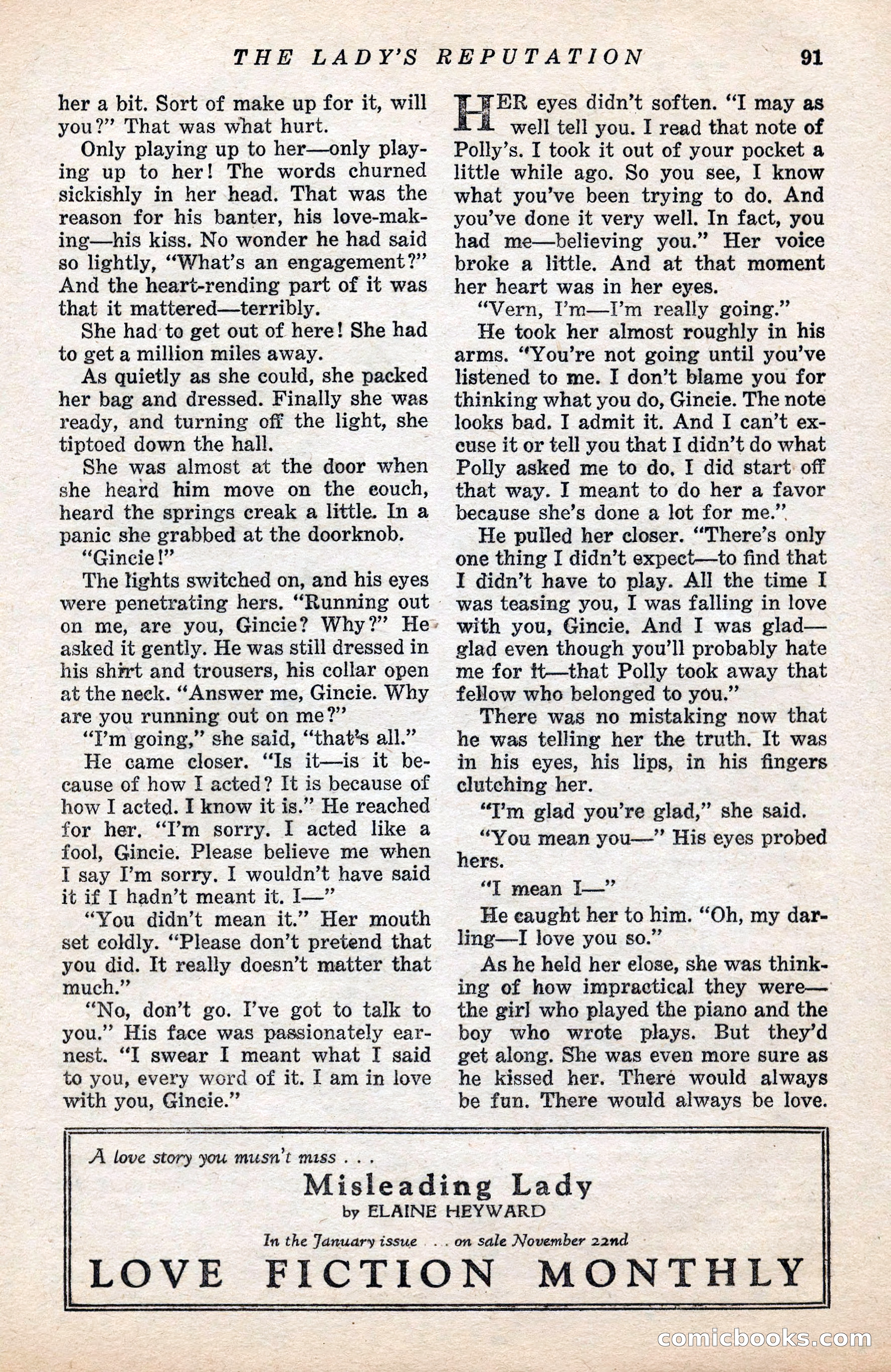 Ten-Story Love Magazine, January 1941 — page 93 of 116