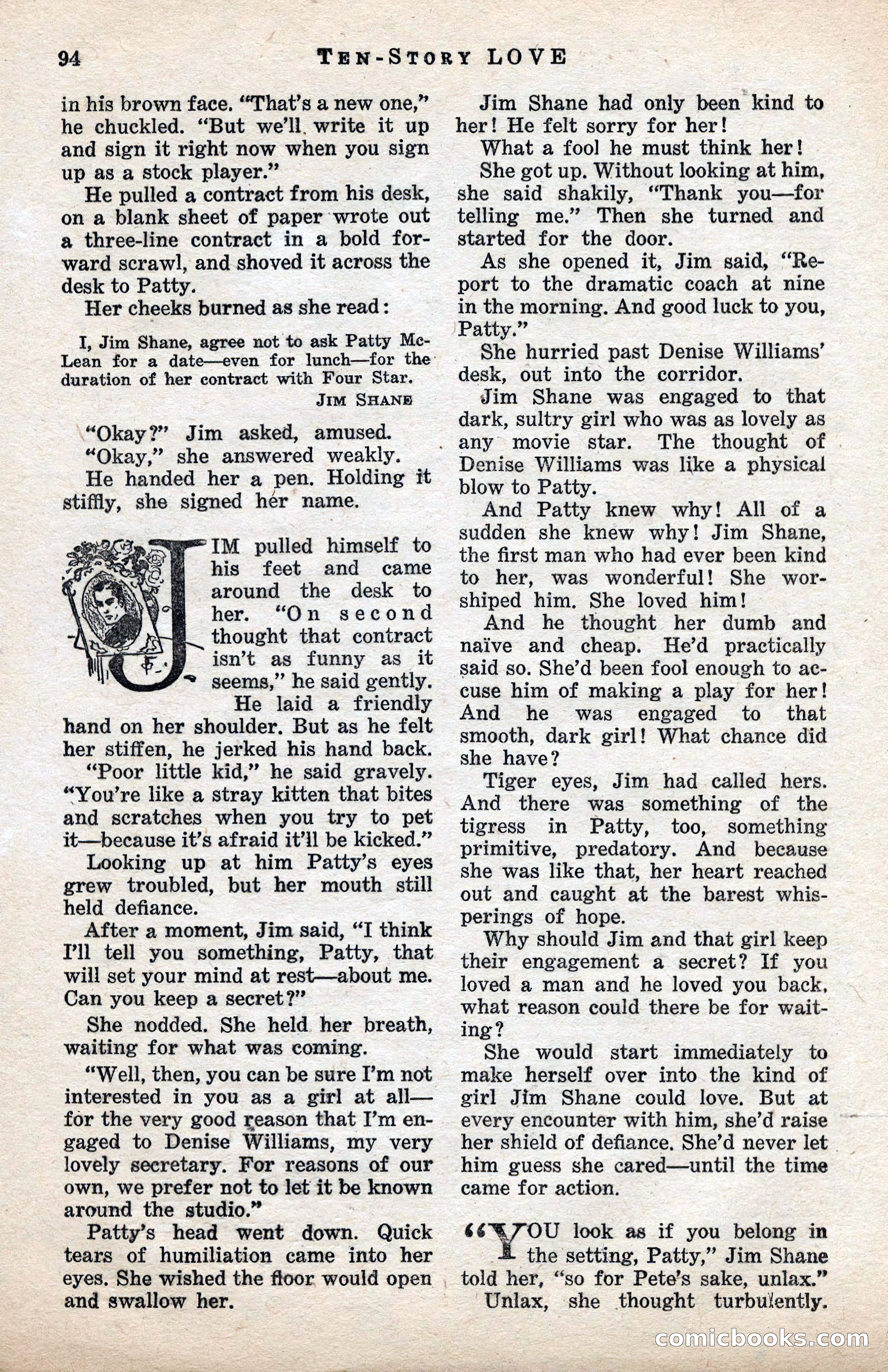 Ten-Story Love Magazine, January 1941 — page 96 of 116