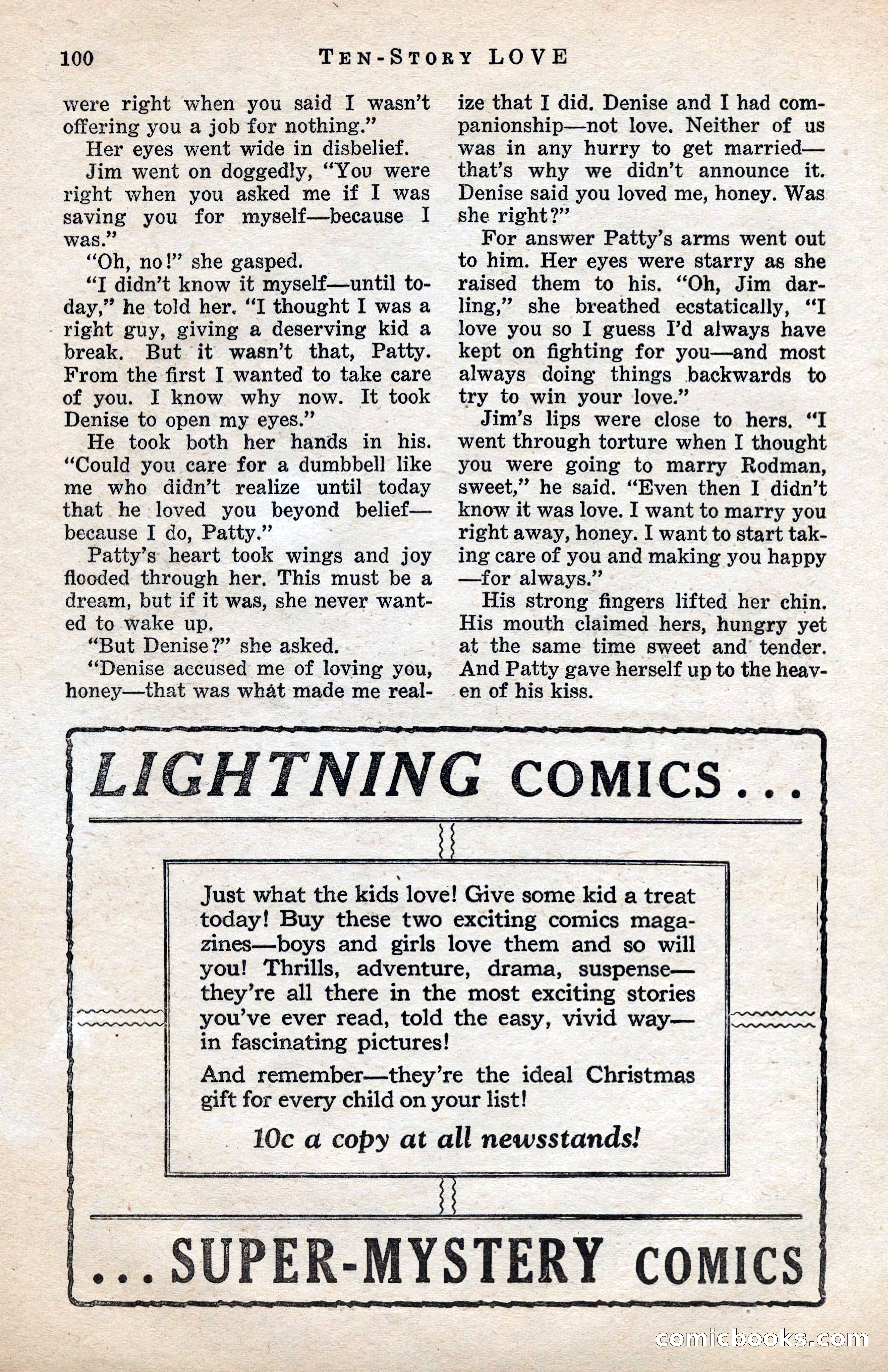 Ten-Story Love Magazine, January 1941 — page 102 of 116