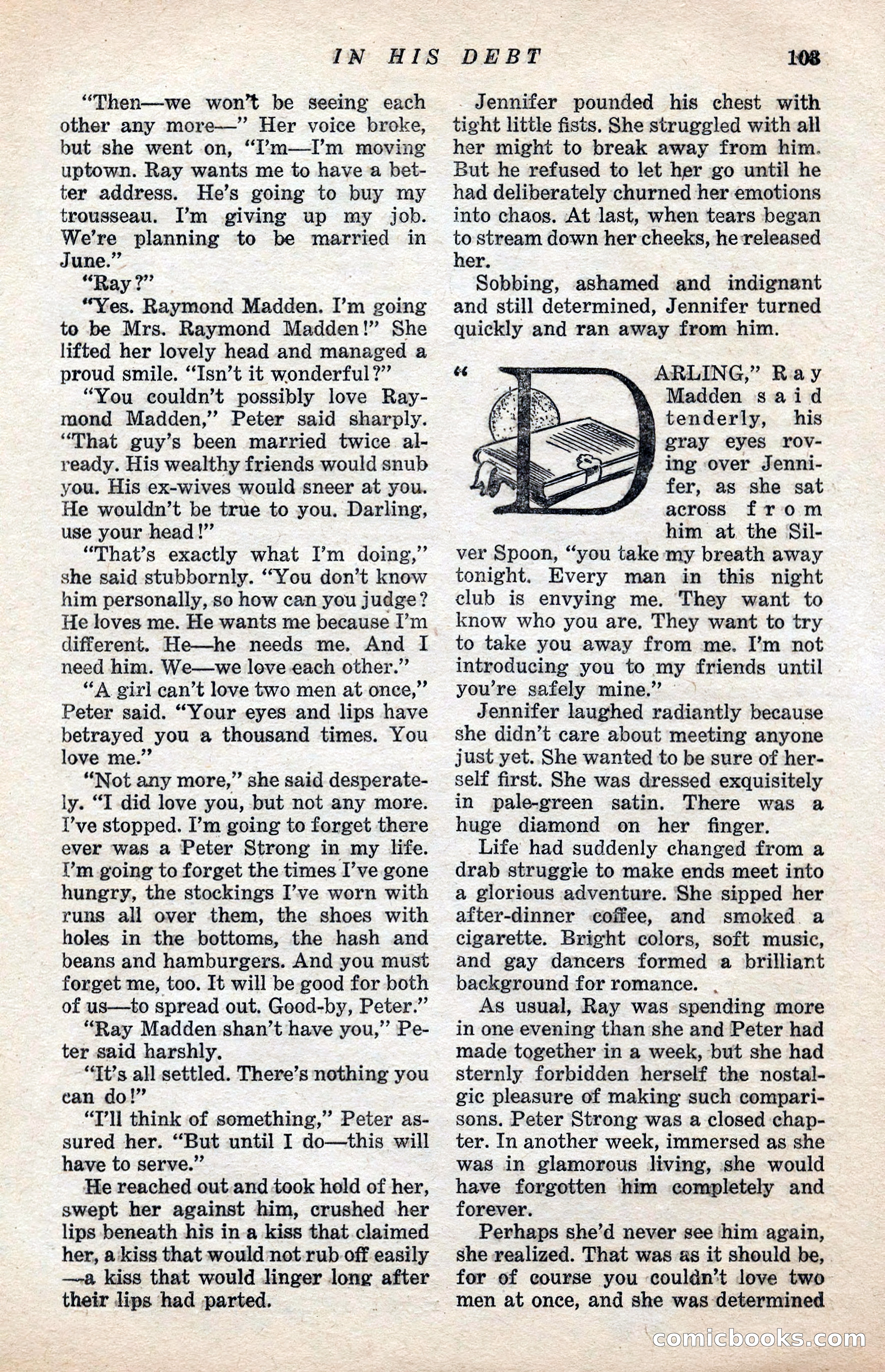Ten-Story Love Magazine, January 1941 — page 105 of 116