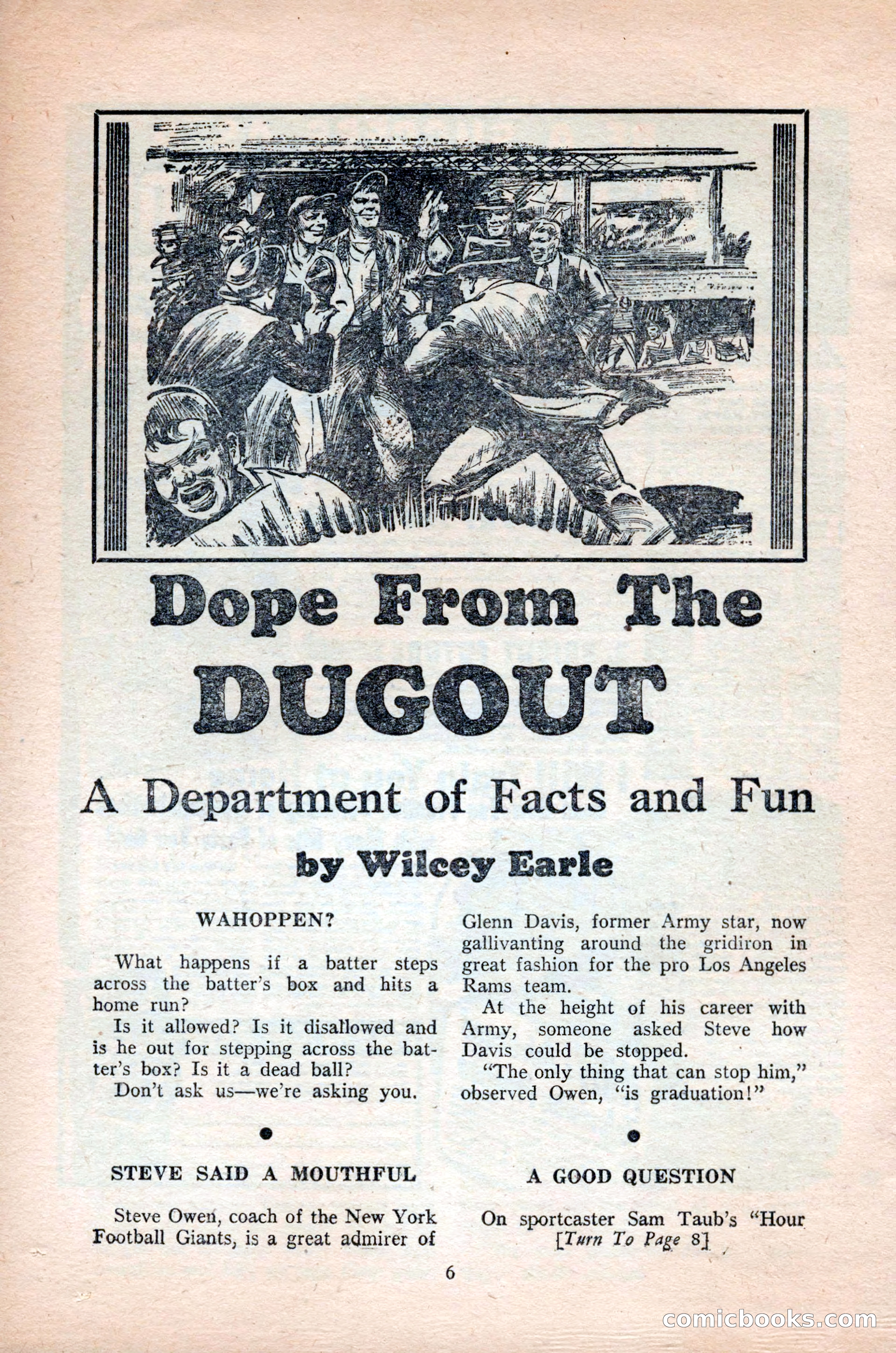 Ten-Story Sports, October 1952 — page 6 of 132