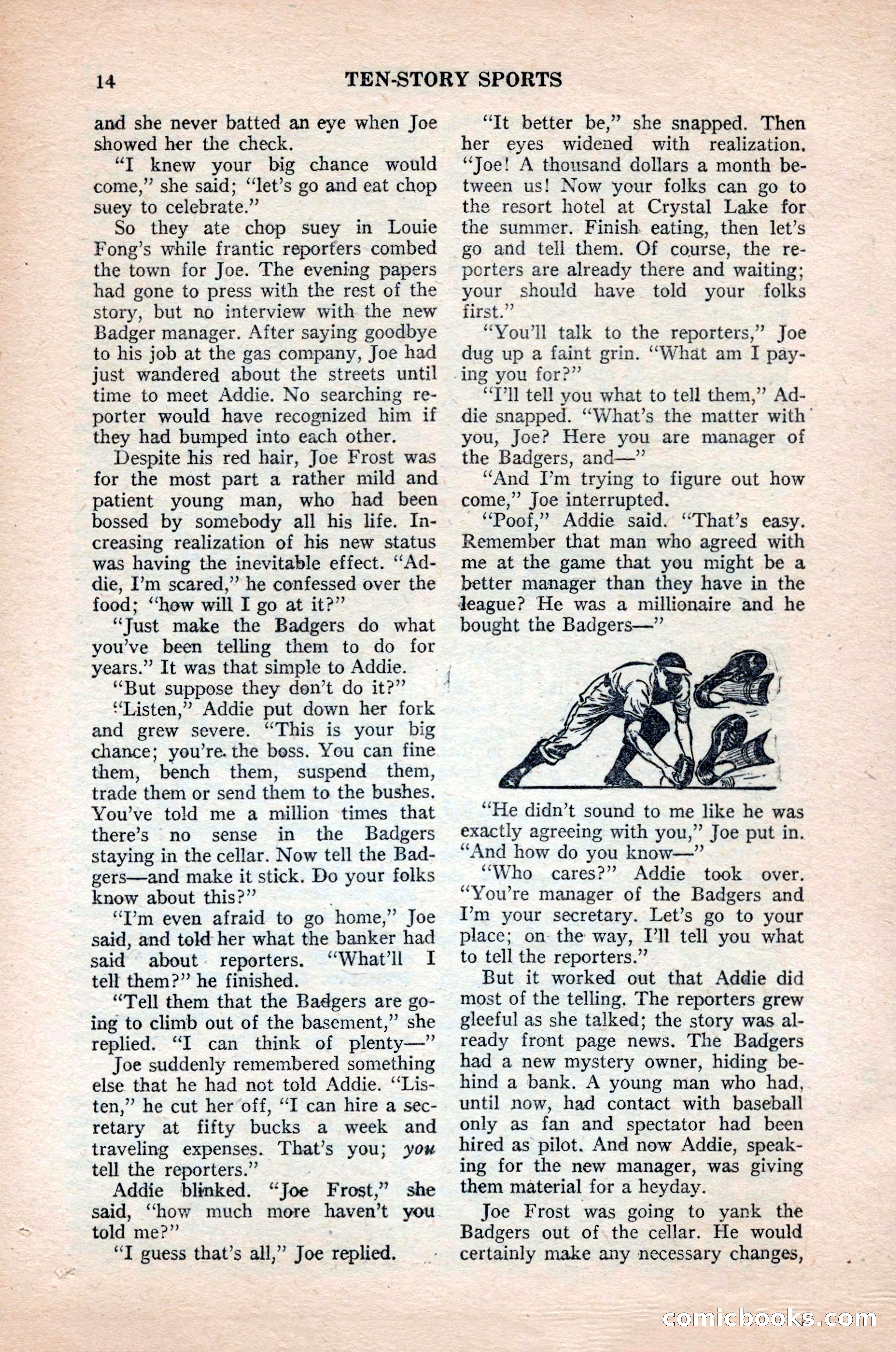 Ten-Story Sports, October 1952 — page 14 of 132