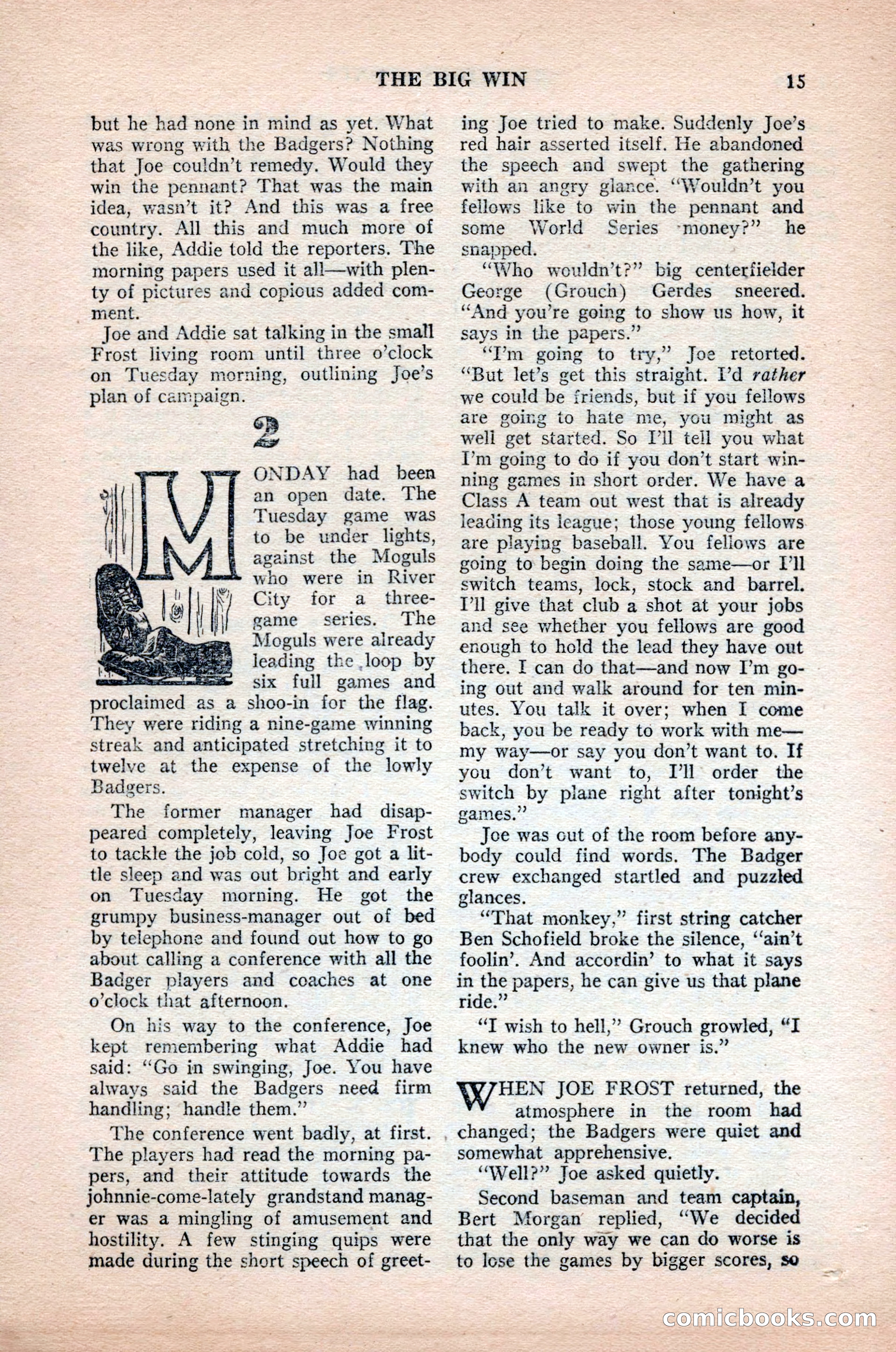 Ten-Story Sports, October 1952 — page 15 of 132
