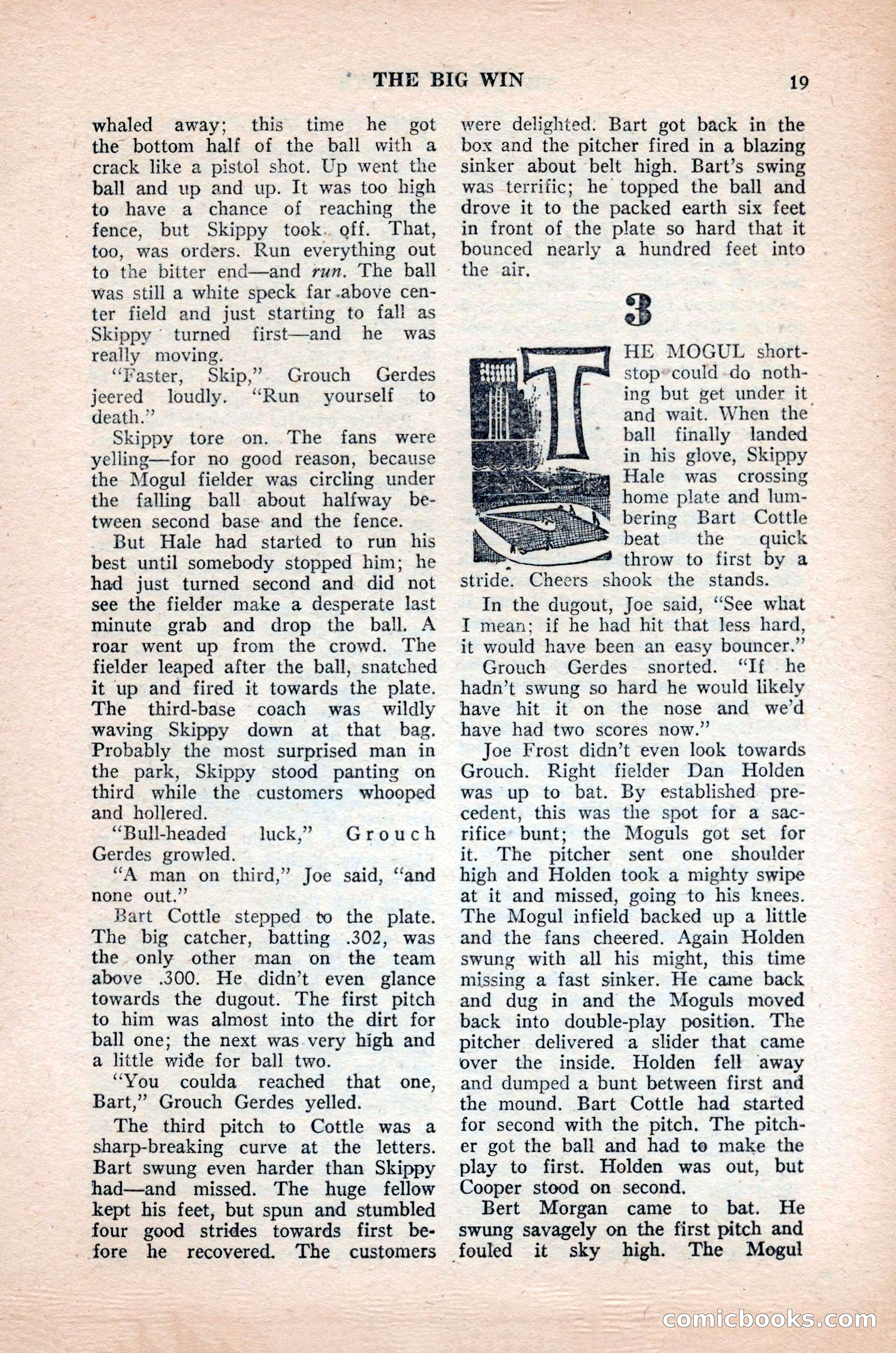 Ten-Story Sports, October 1952 — page 19 of 132