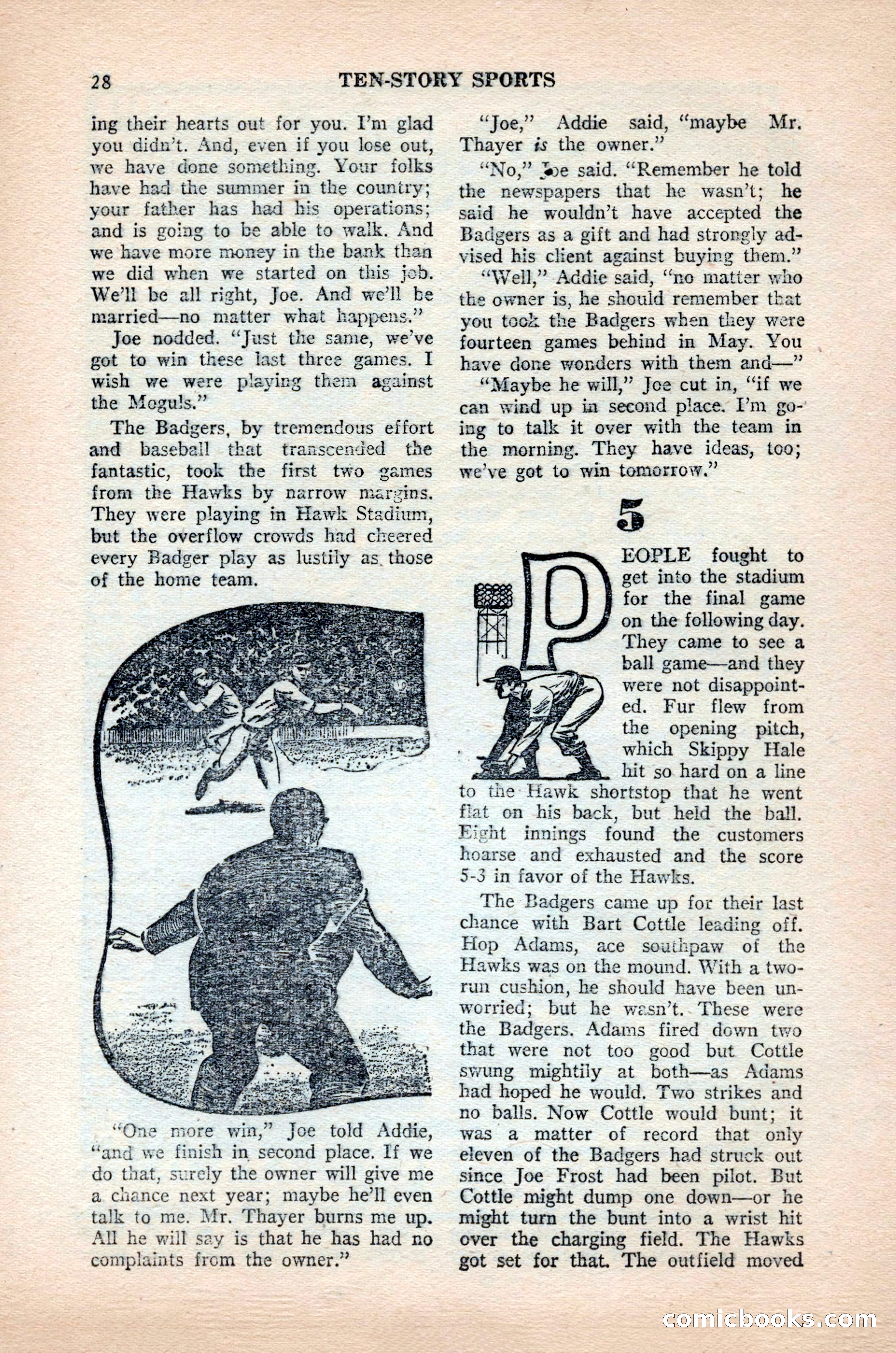 Ten-Story Sports, October 1952 — page 28 of 132