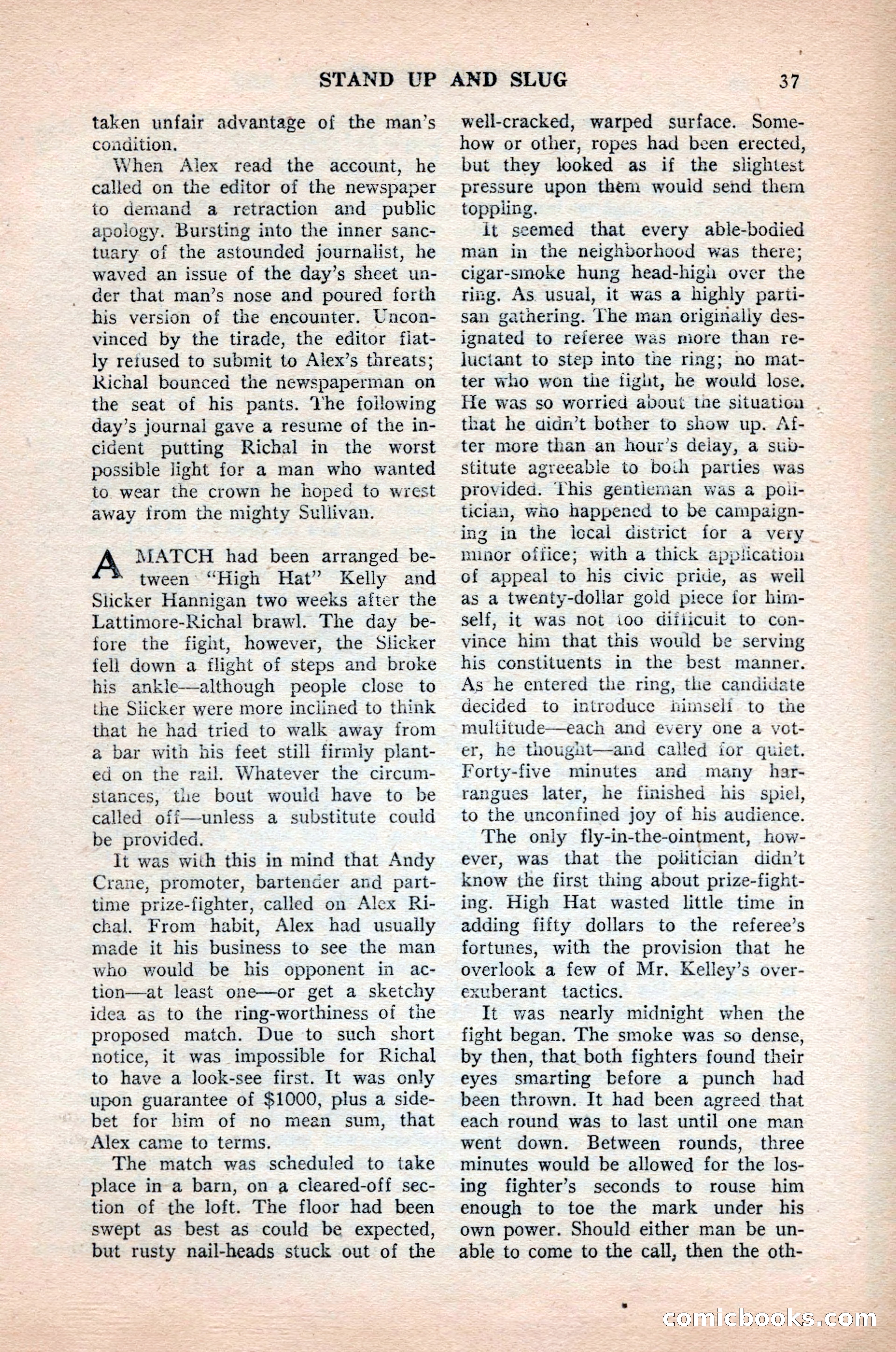 Ten-Story Sports, October 1952 — page 37 of 132