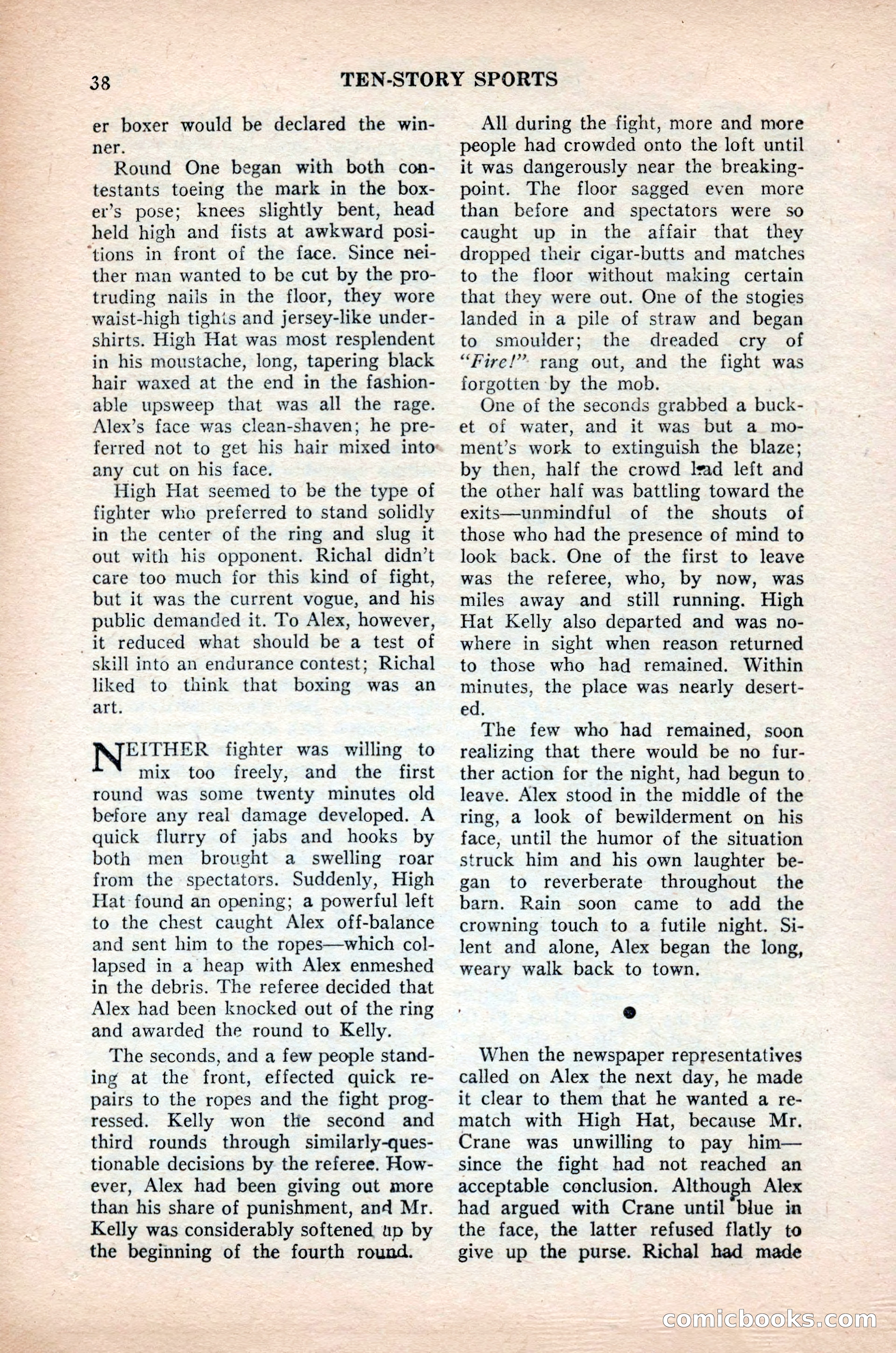 Ten-Story Sports, October 1952 — page 38 of 132