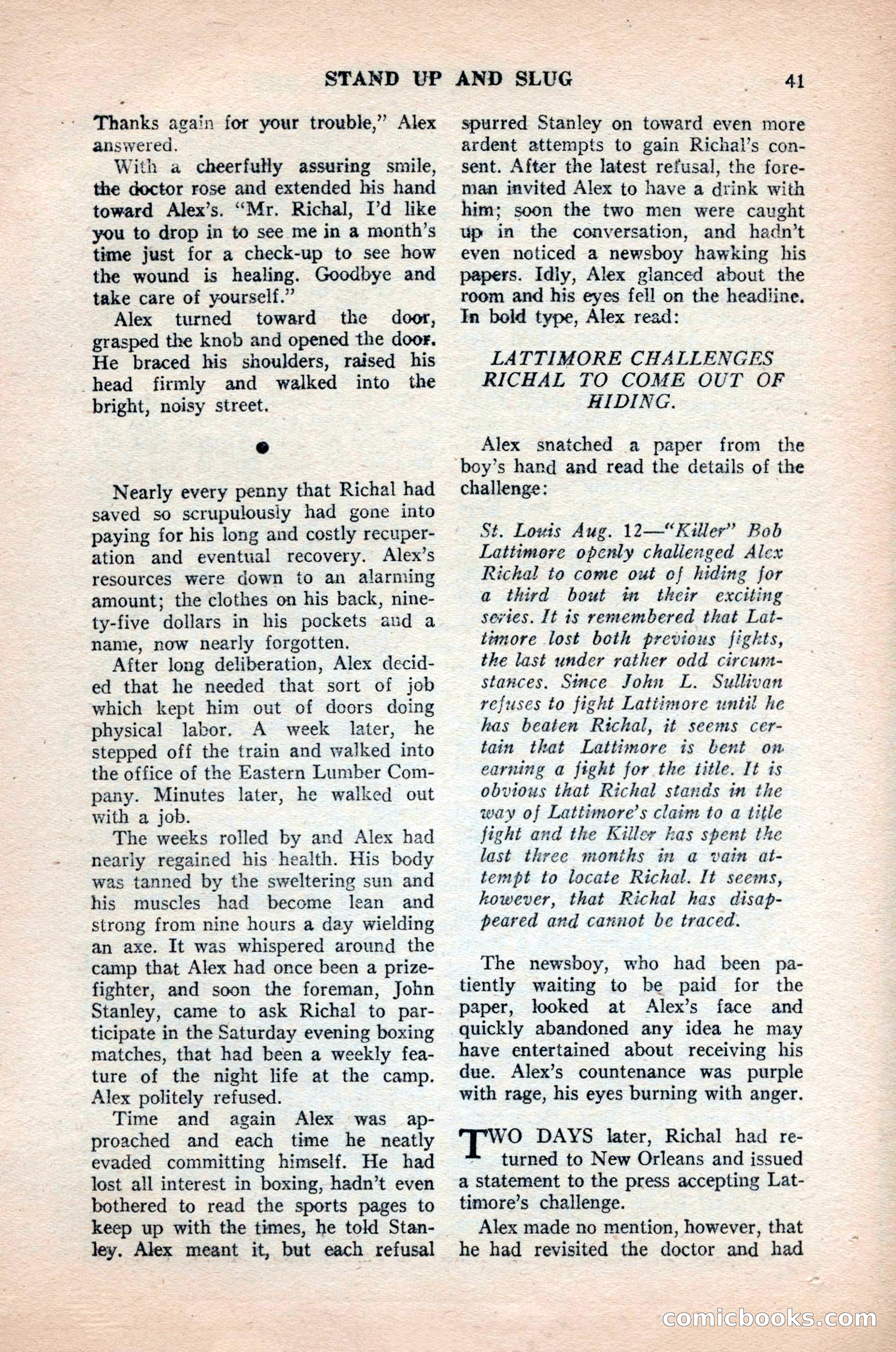 Ten-Story Sports, October 1952 — page 41 of 132