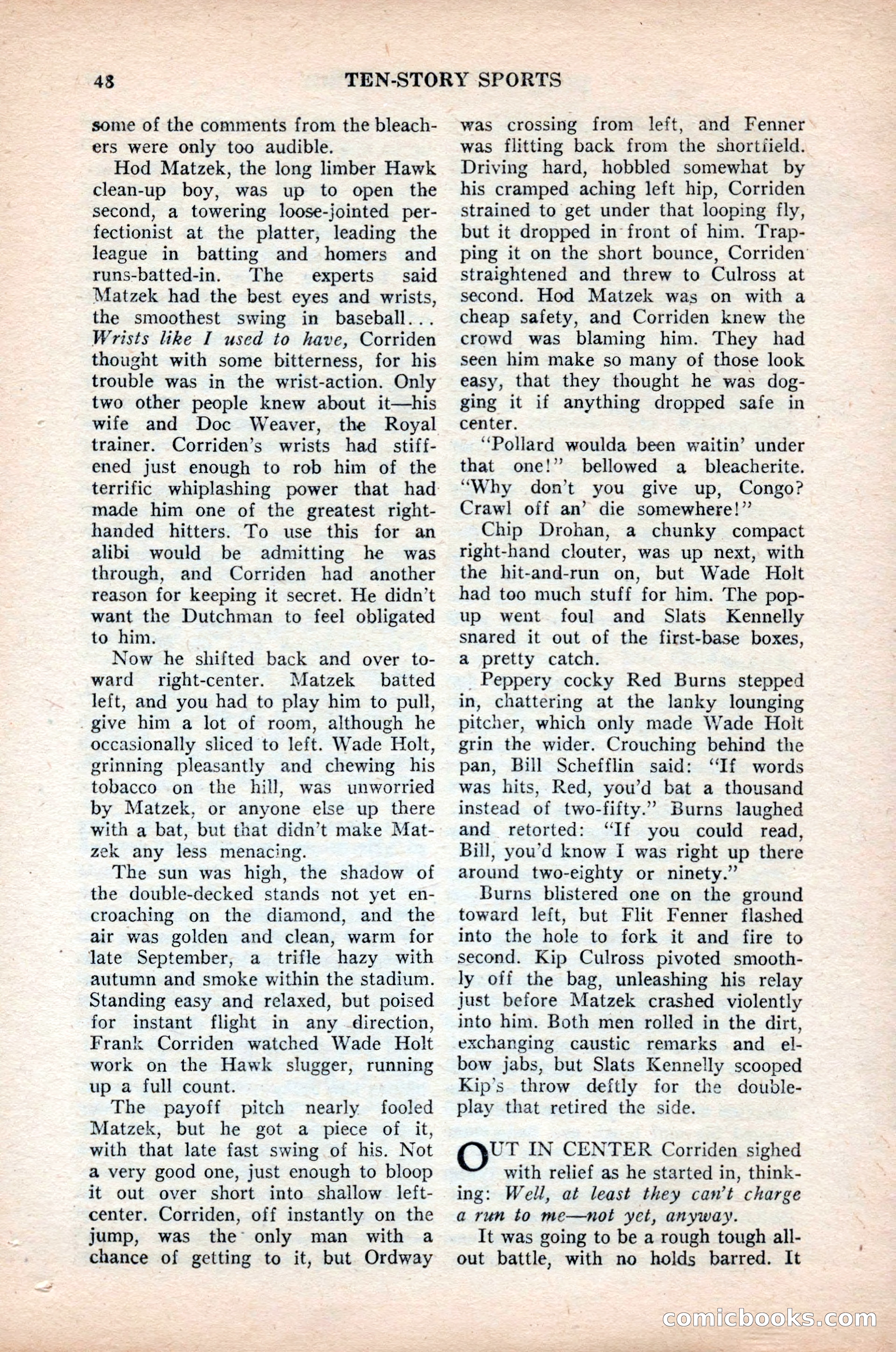 Ten-Story Sports, October 1952 — page 48 of 132