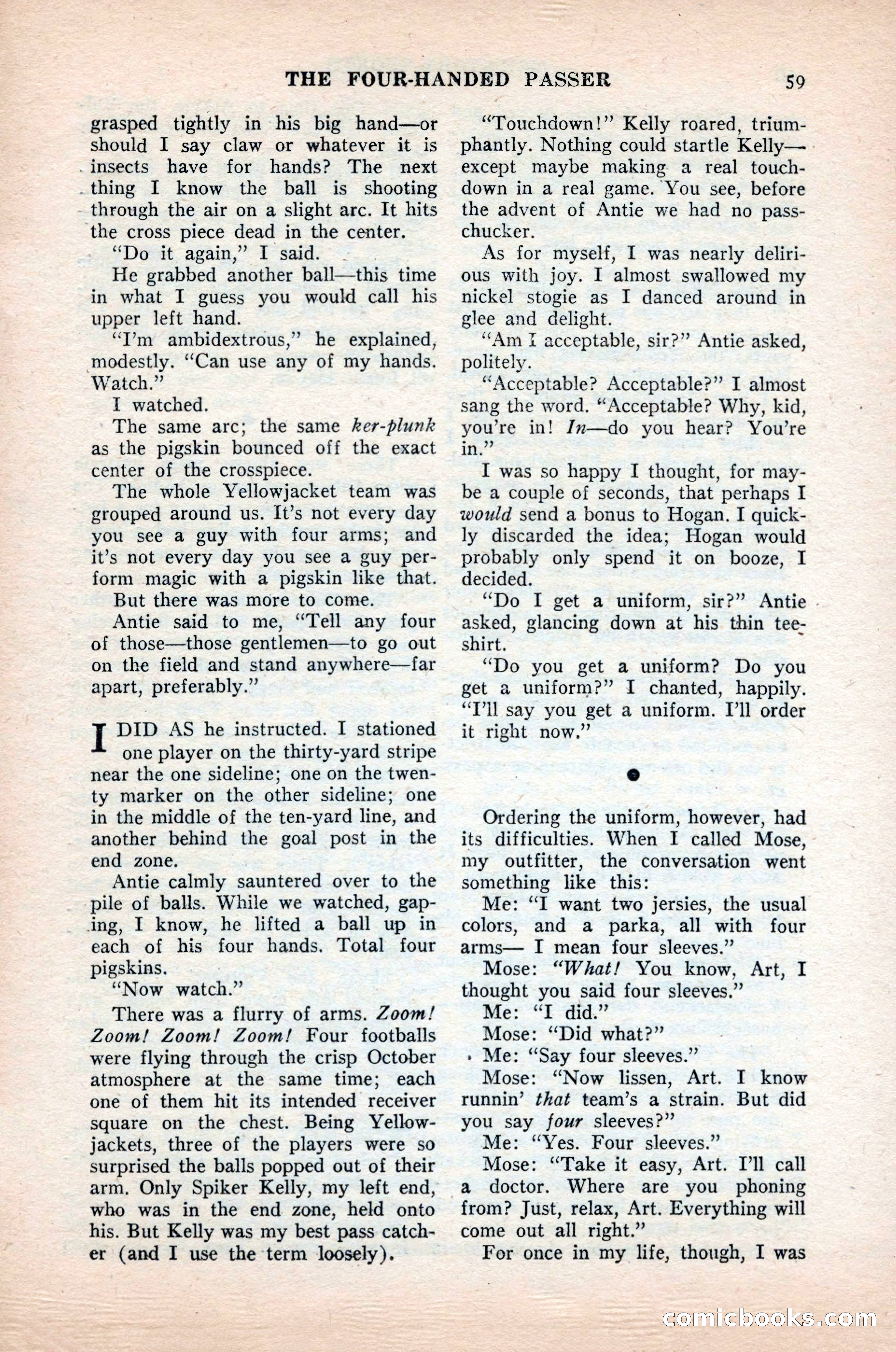Ten-Story Sports, October 1952 — page 59 of 132