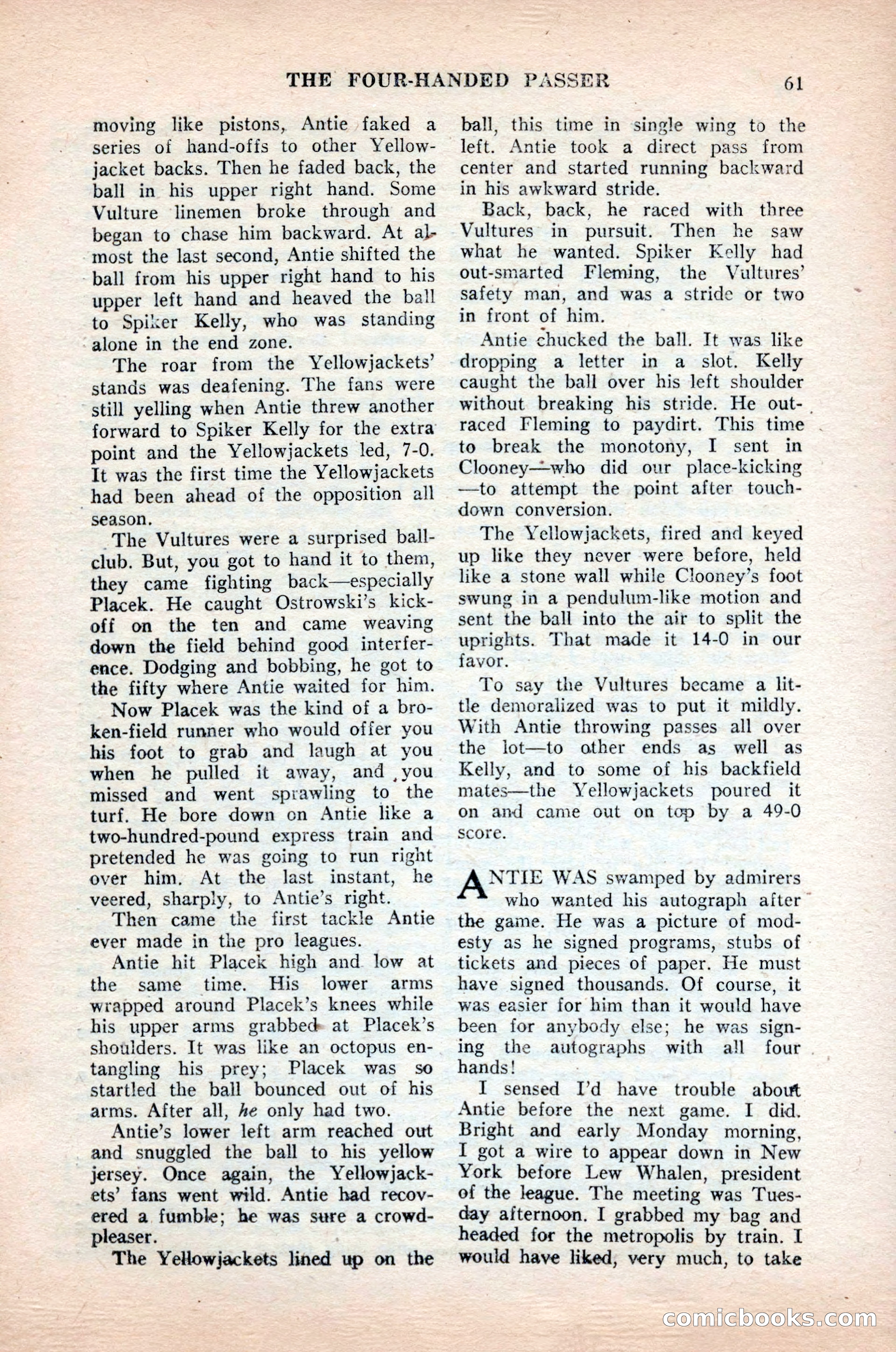 Ten-Story Sports, October 1952 — page 61 of 132