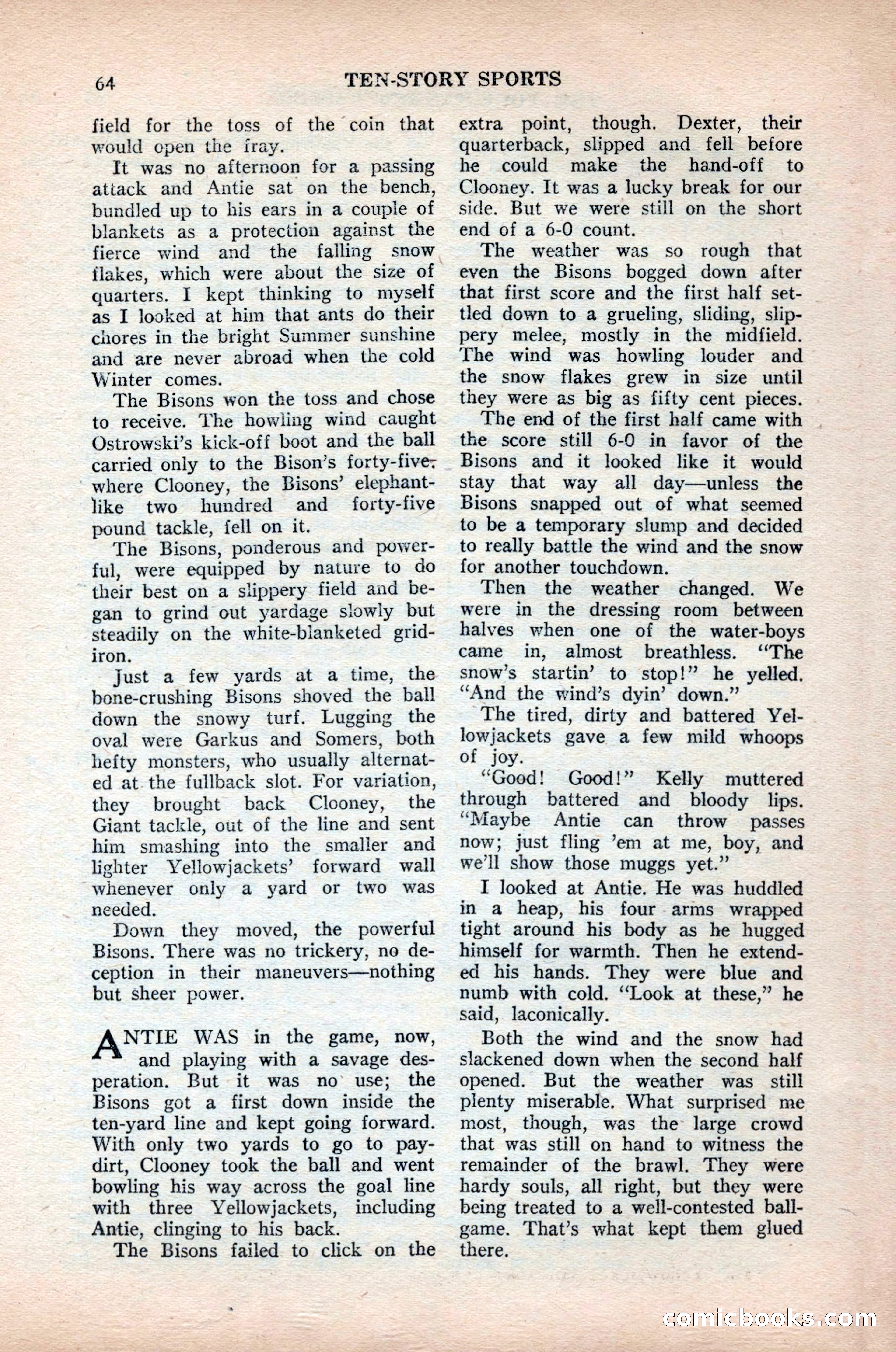 Ten-Story Sports, October 1952 — page 64 of 132