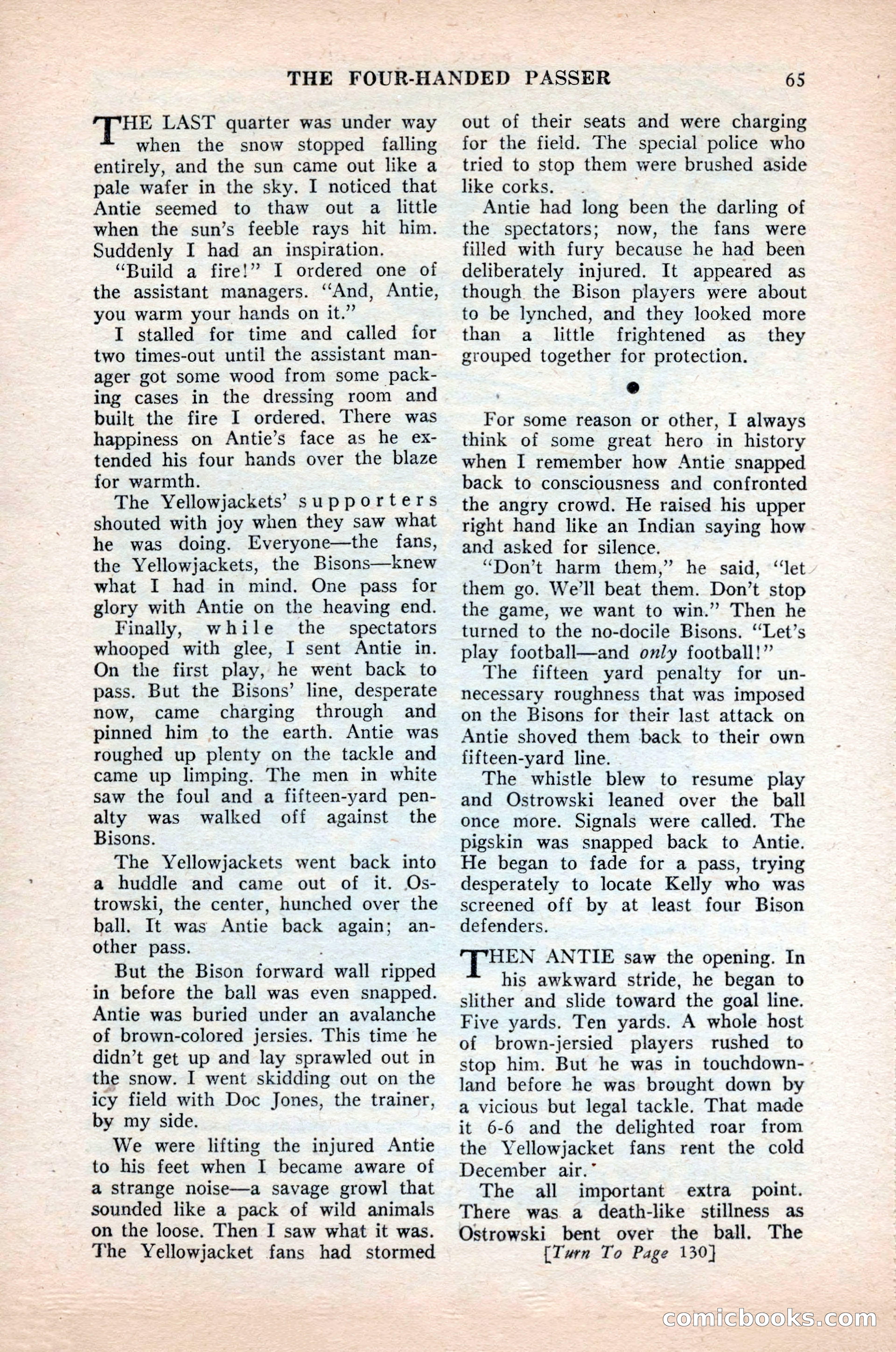Ten-Story Sports, October 1952 — page 65 of 132