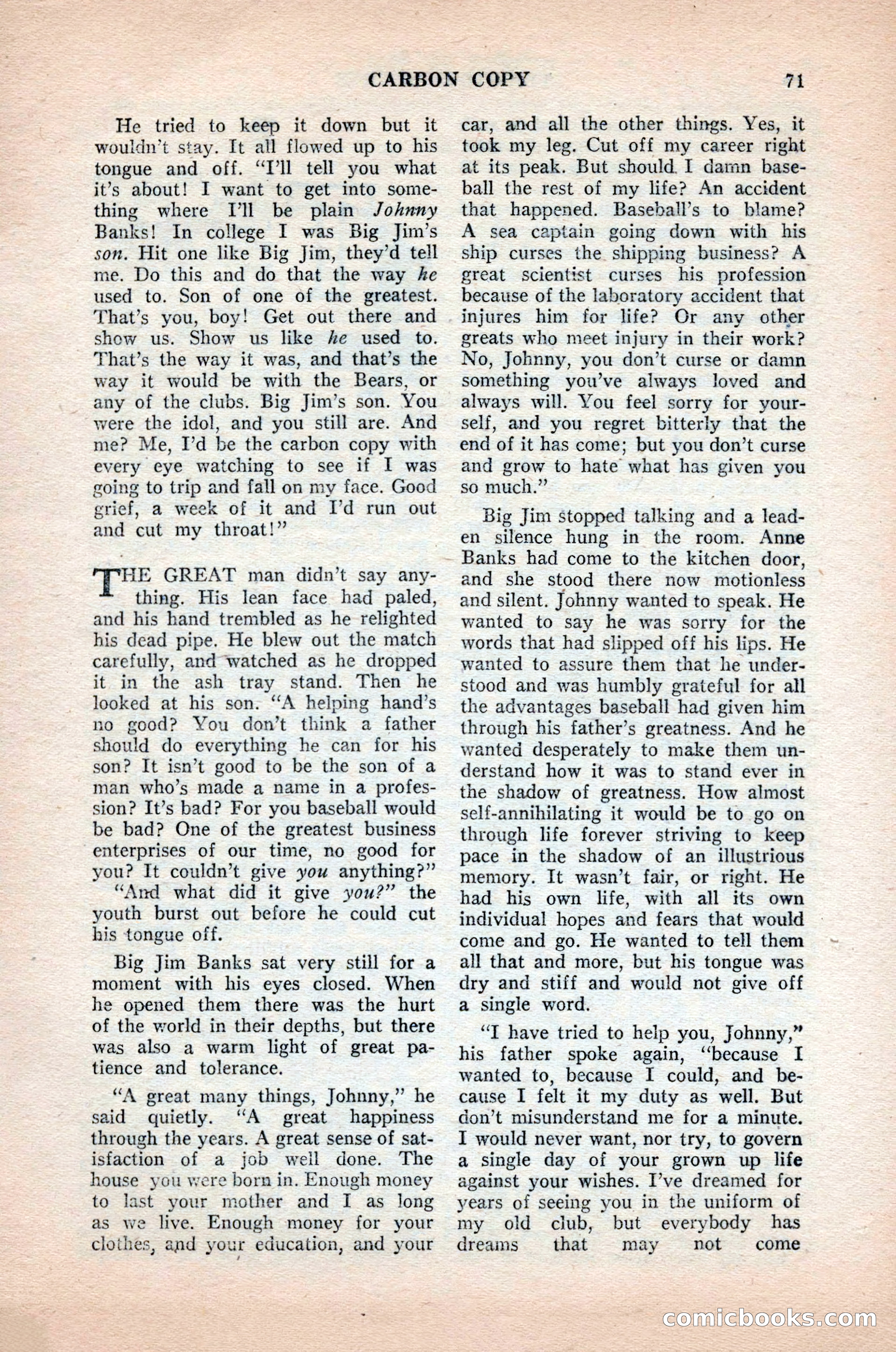 Ten-Story Sports, October 1952 — page 71 of 132