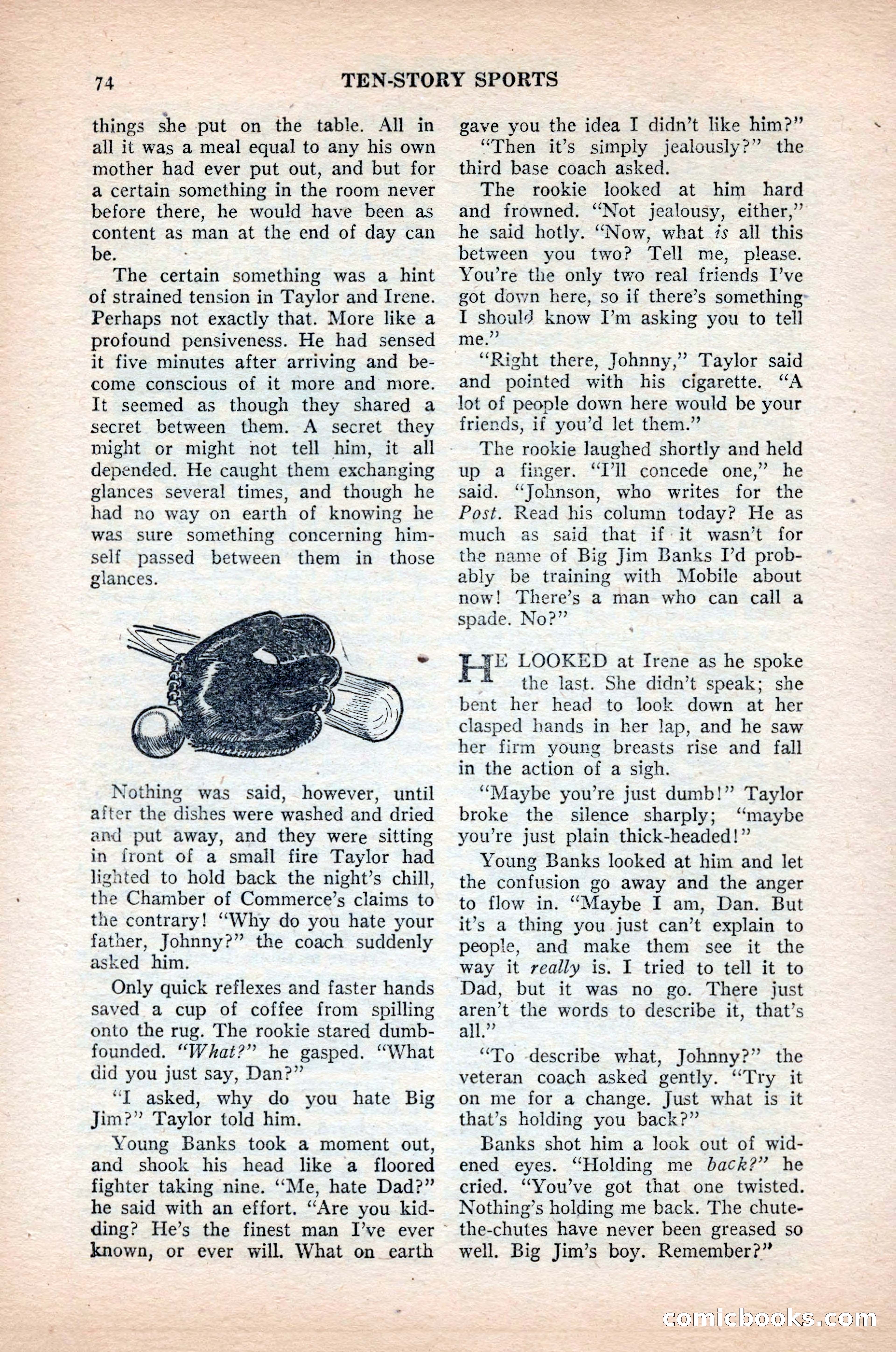 Ten-Story Sports, October 1952 — page 74 of 132