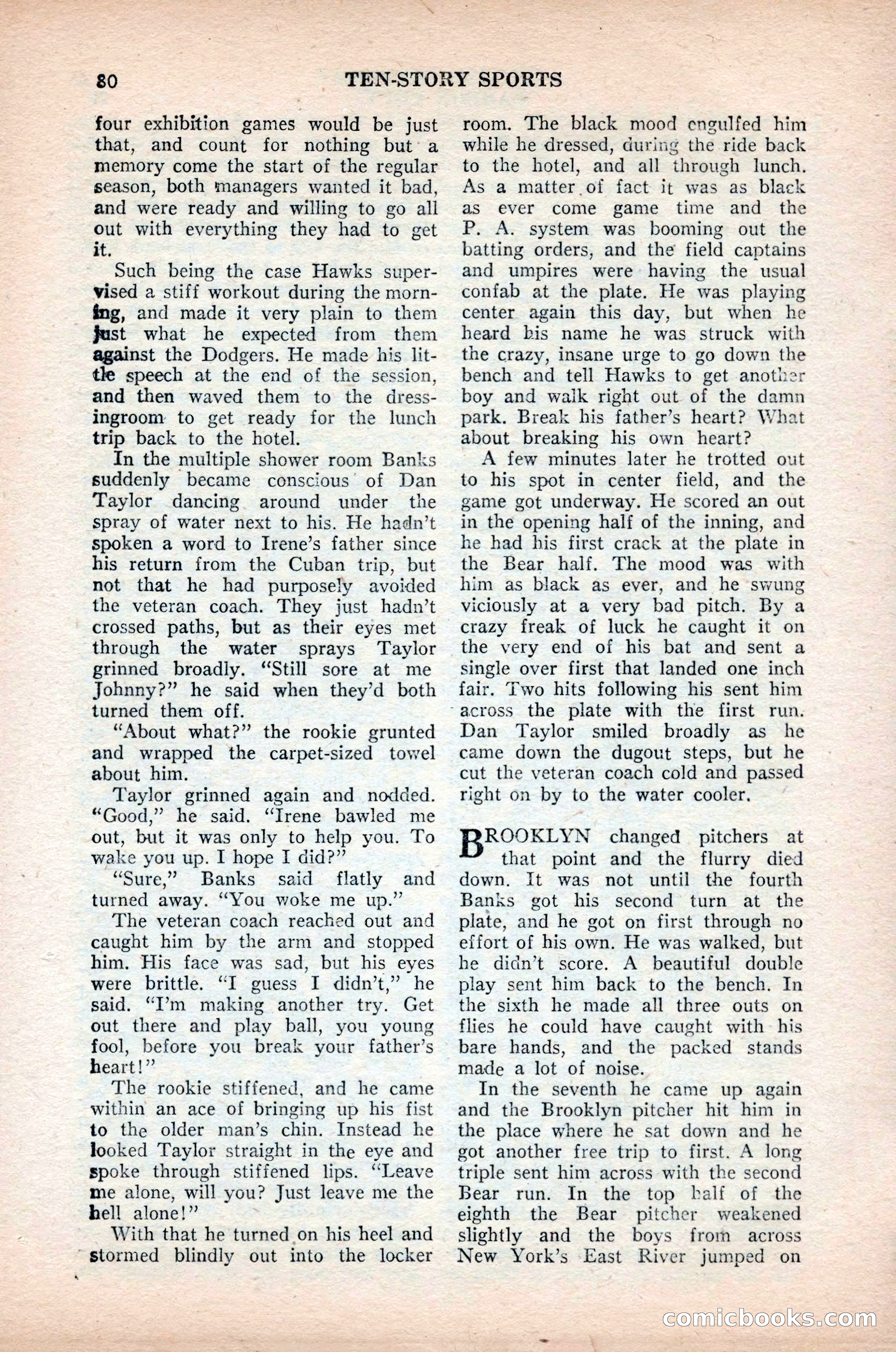 Ten-Story Sports, October 1952 — page 80 of 132