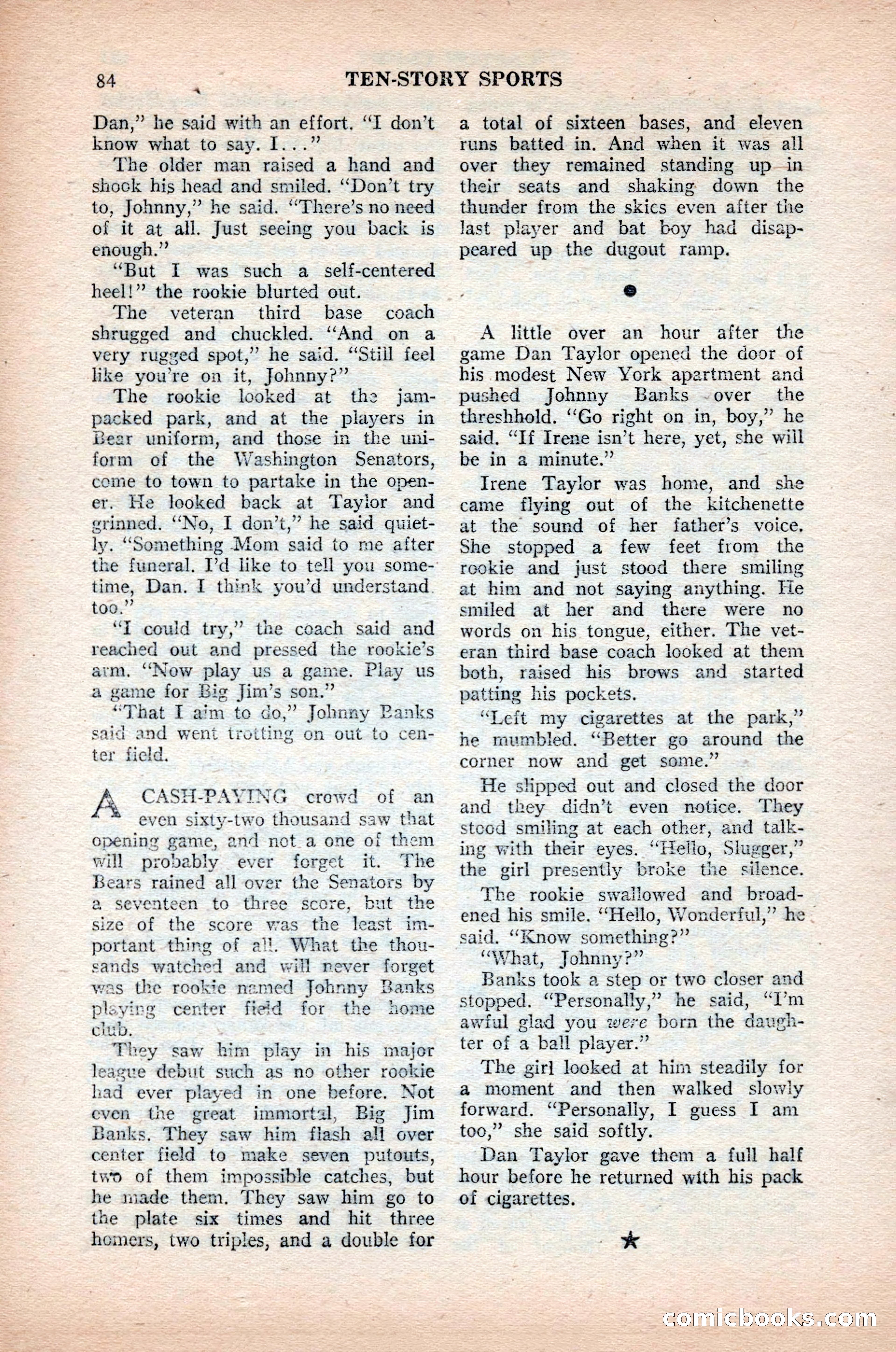 Ten-Story Sports, October 1952 — page 84 of 132