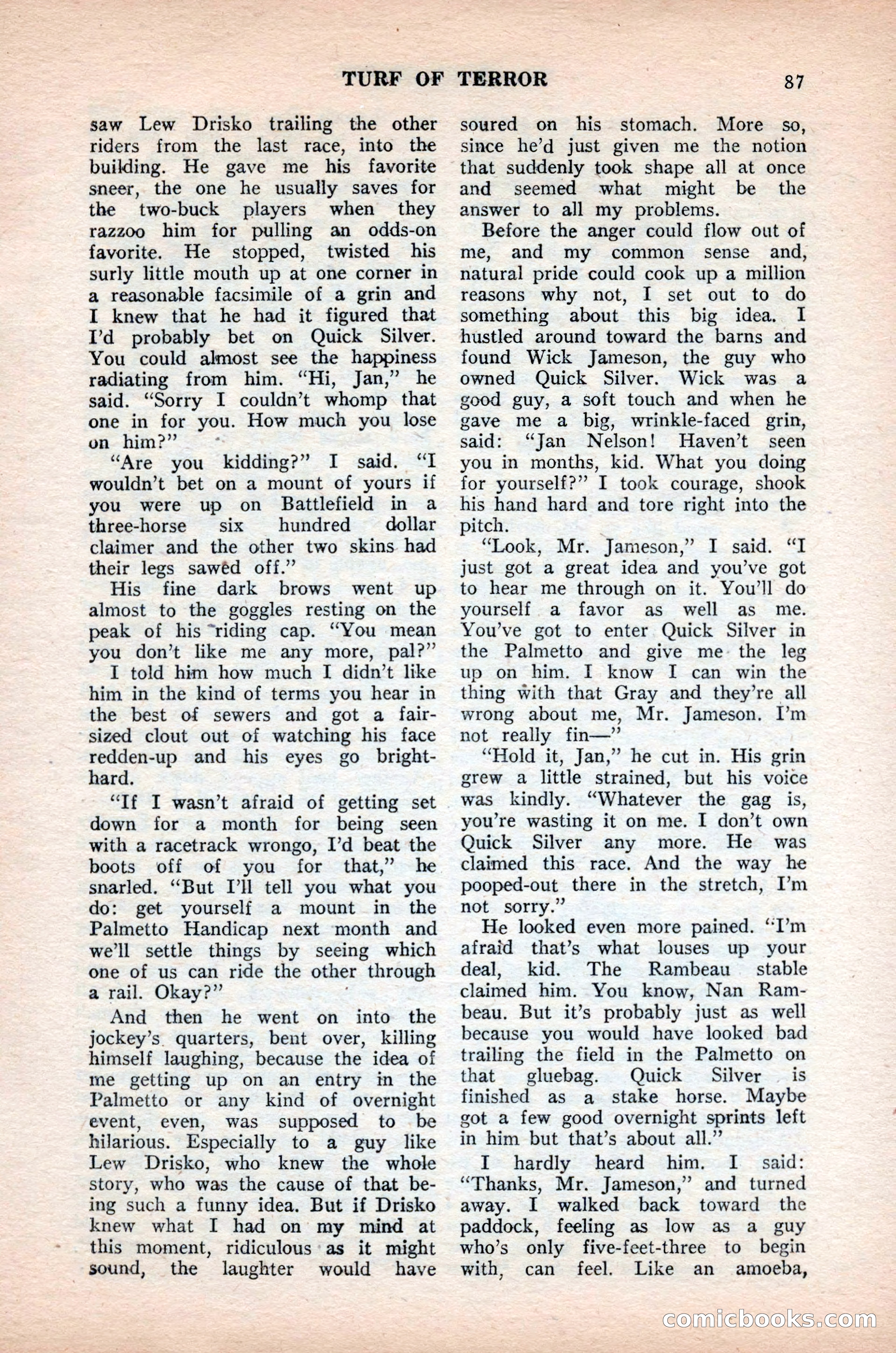Ten-Story Sports, October 1952 — page 87 of 132