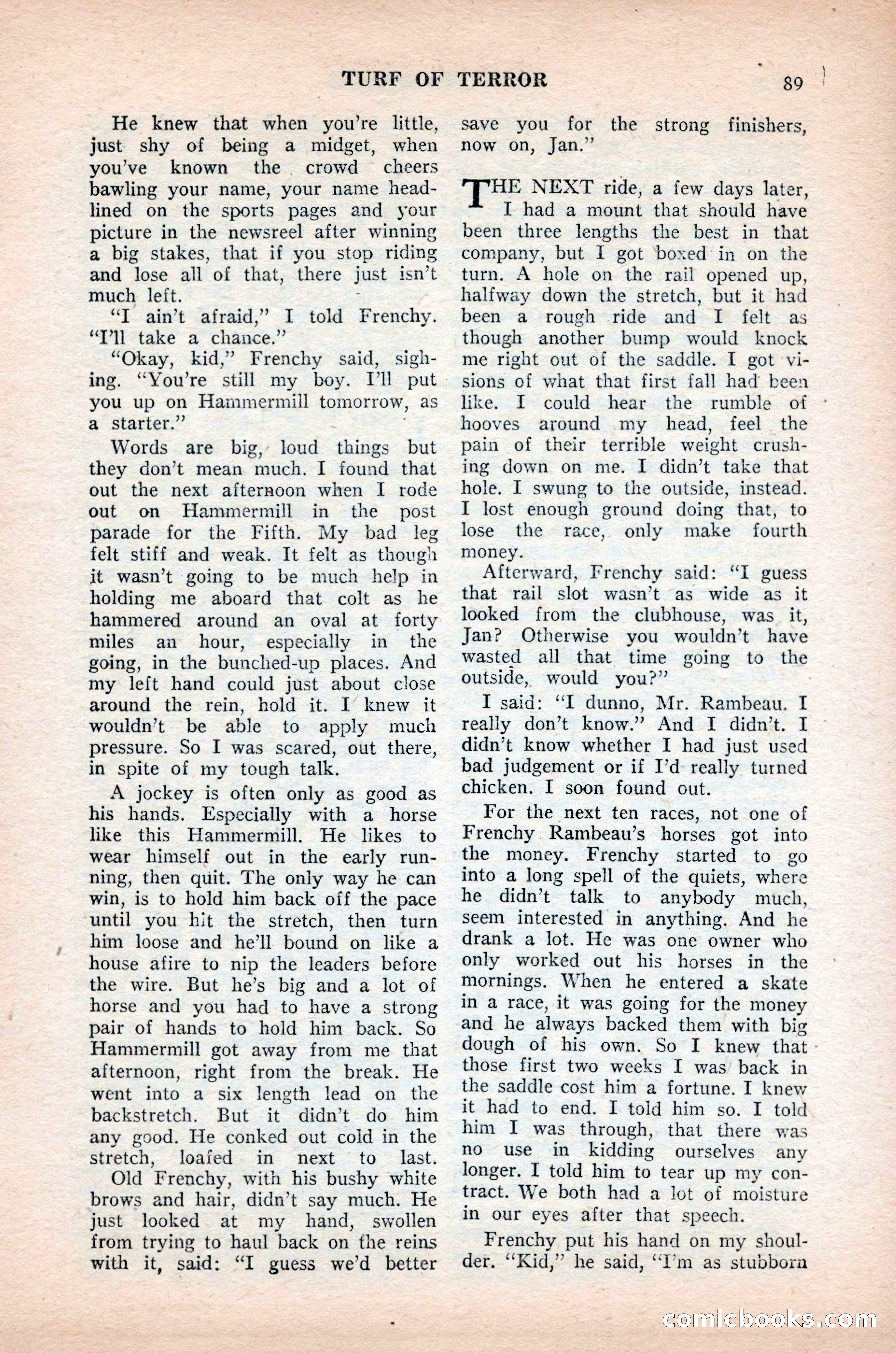 Ten-Story Sports, October 1952 — page 89 of 132