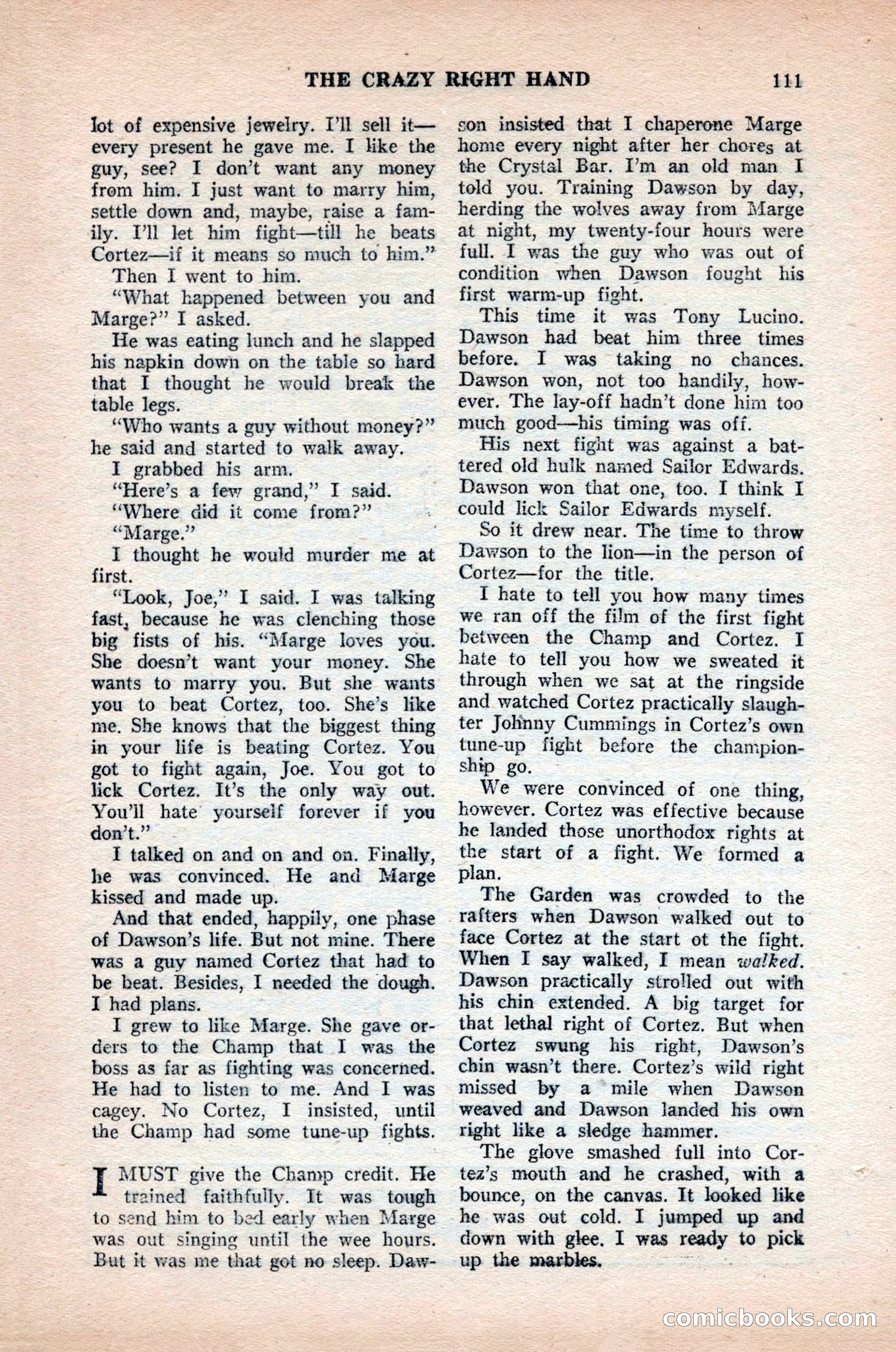 Ten-Story Sports, October 1952 — page 111 of 132