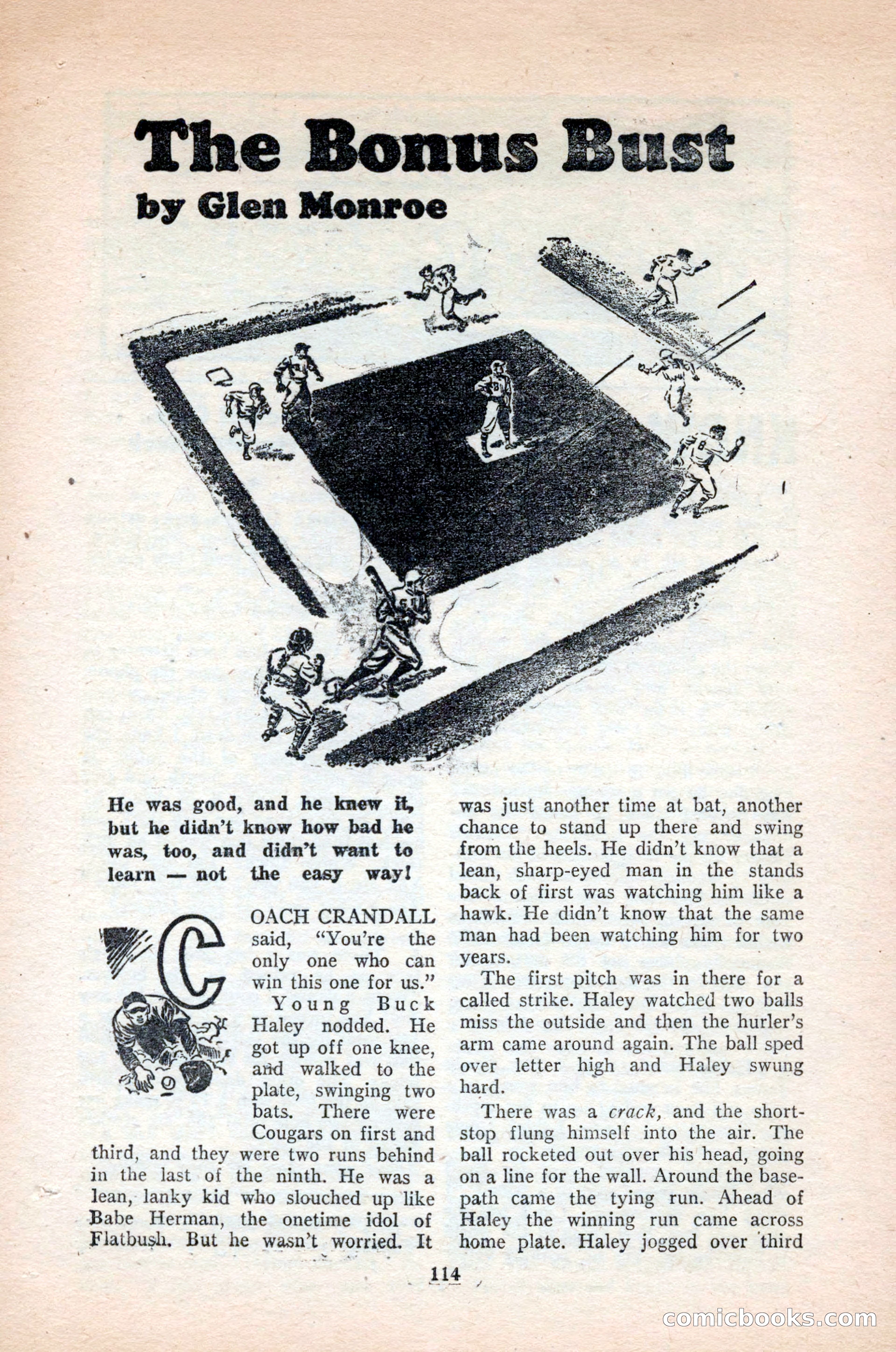 Ten-Story Sports, October 1952 — page 114 of 132