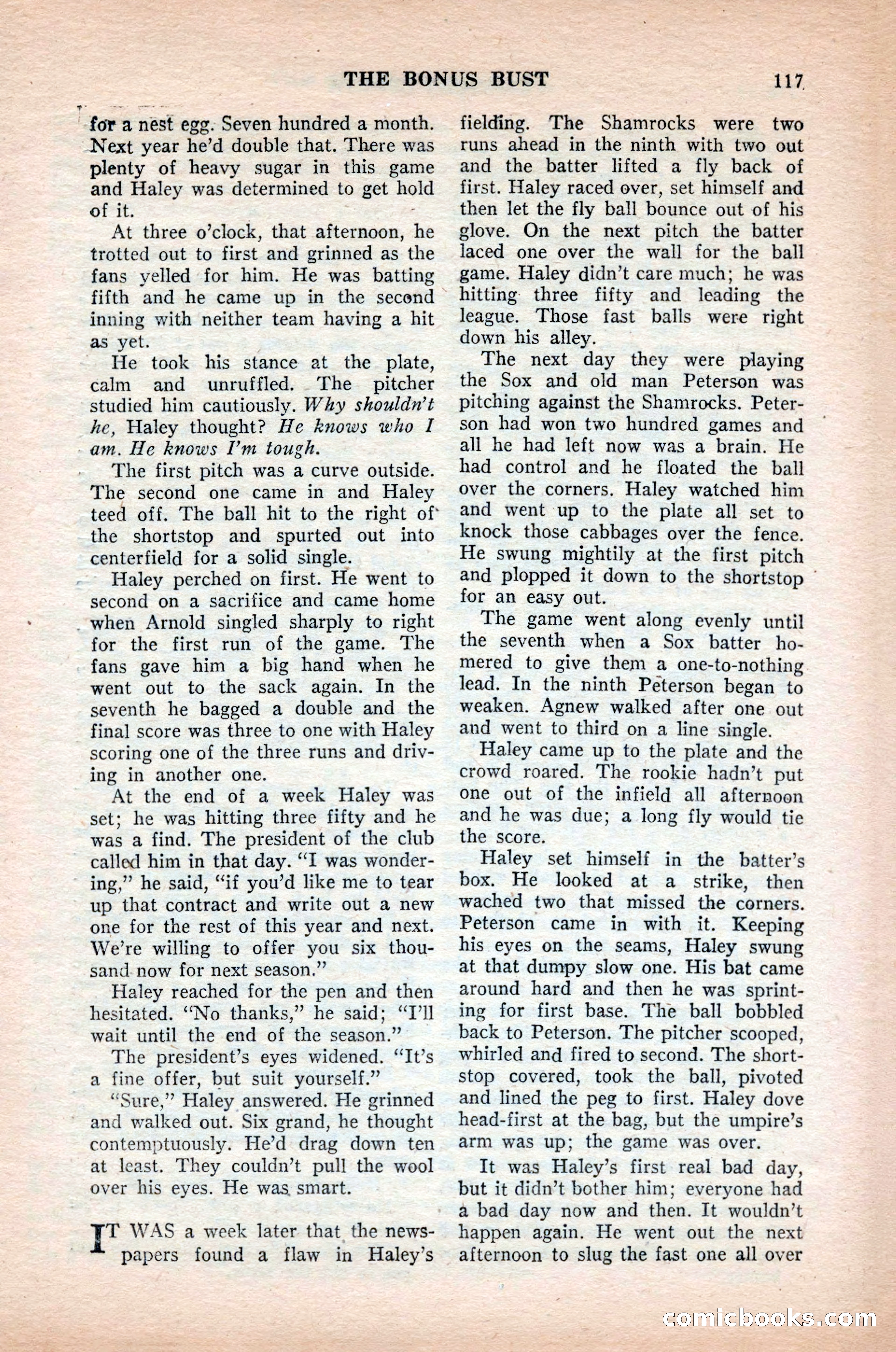 Ten-Story Sports, October 1952 — page 117 of 132