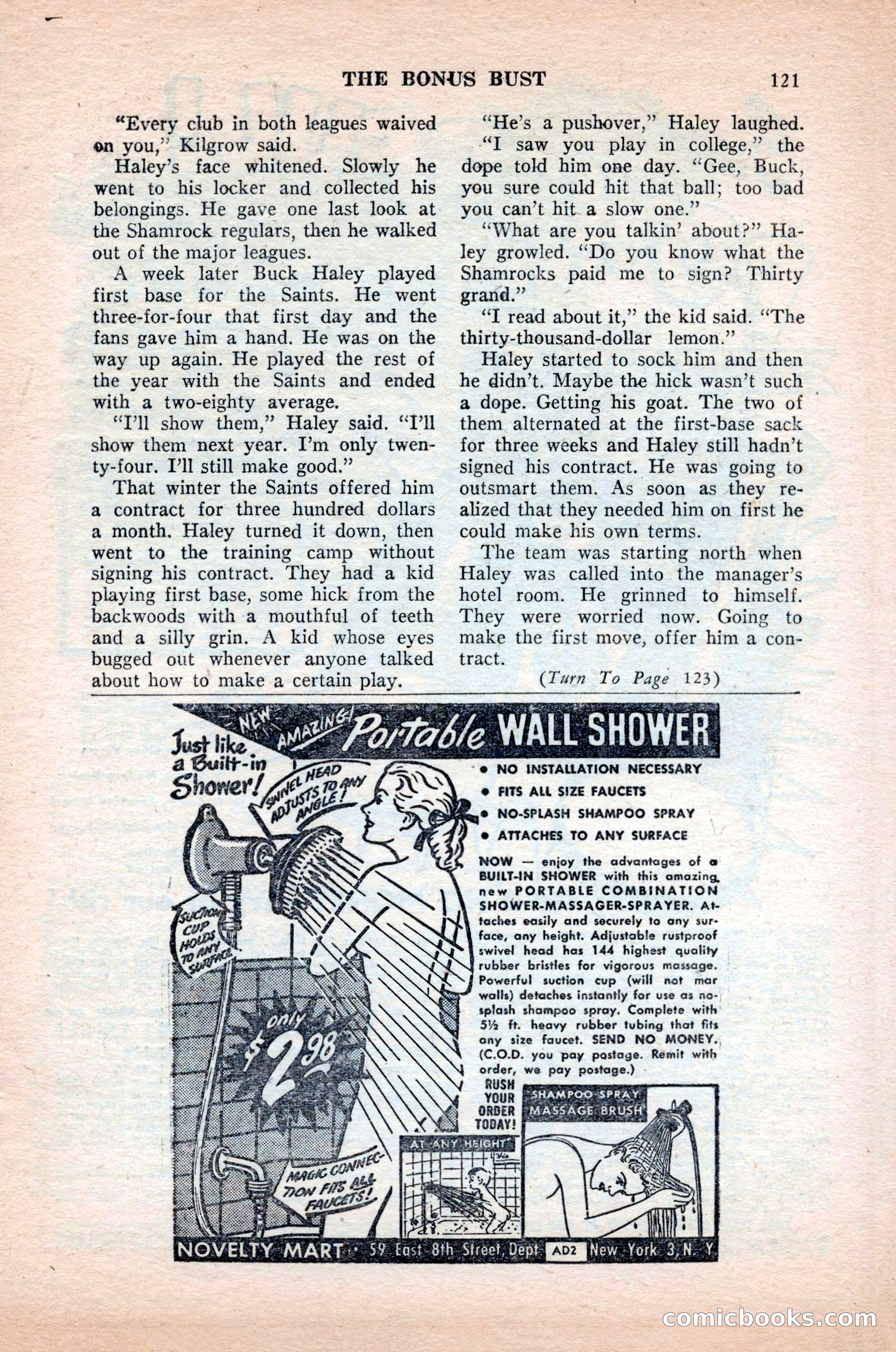 Ten-Story Sports, October 1952 — page 121 of 132