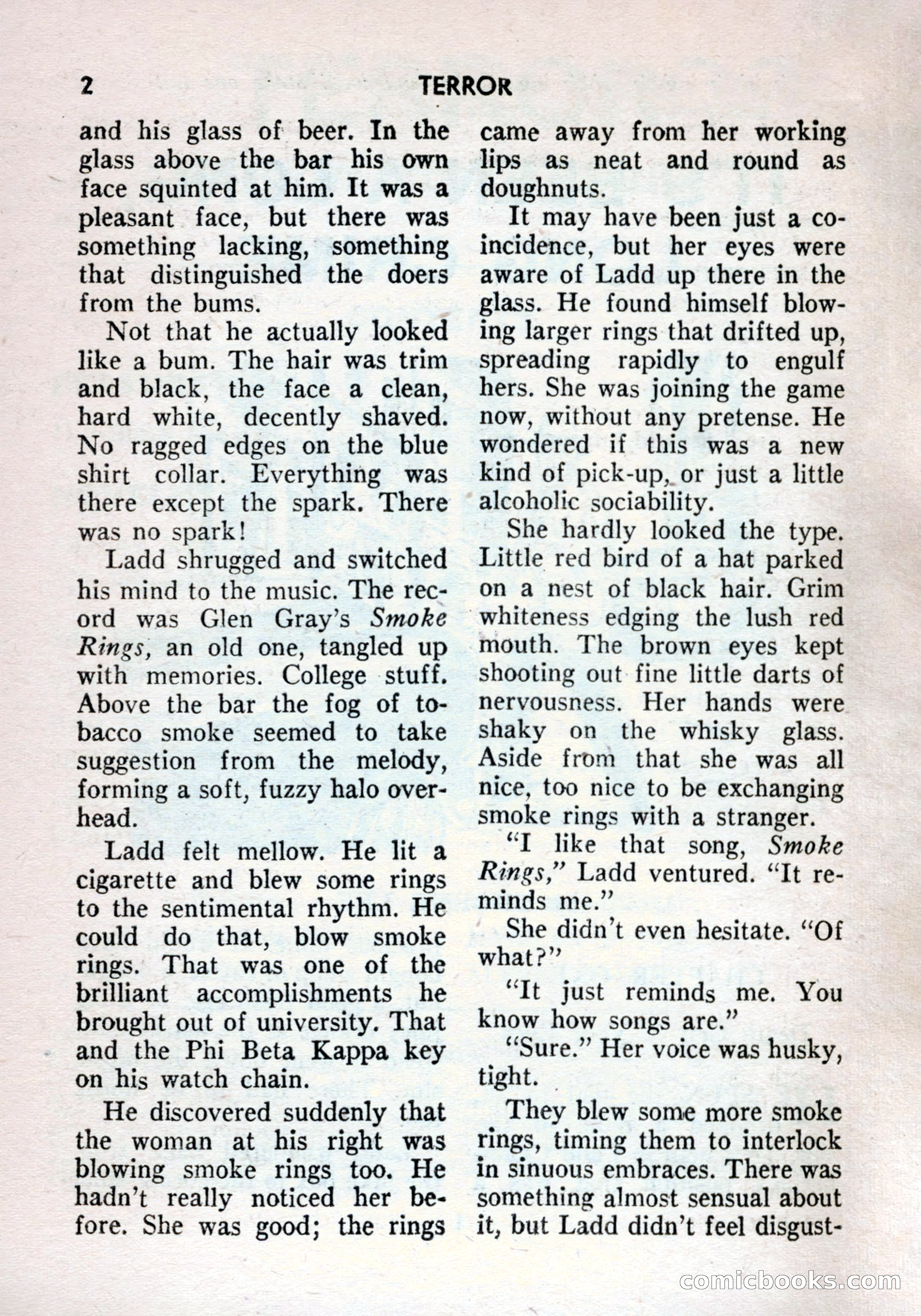 Terror Detective Story Magazine, October 1956 — page 4 of 132