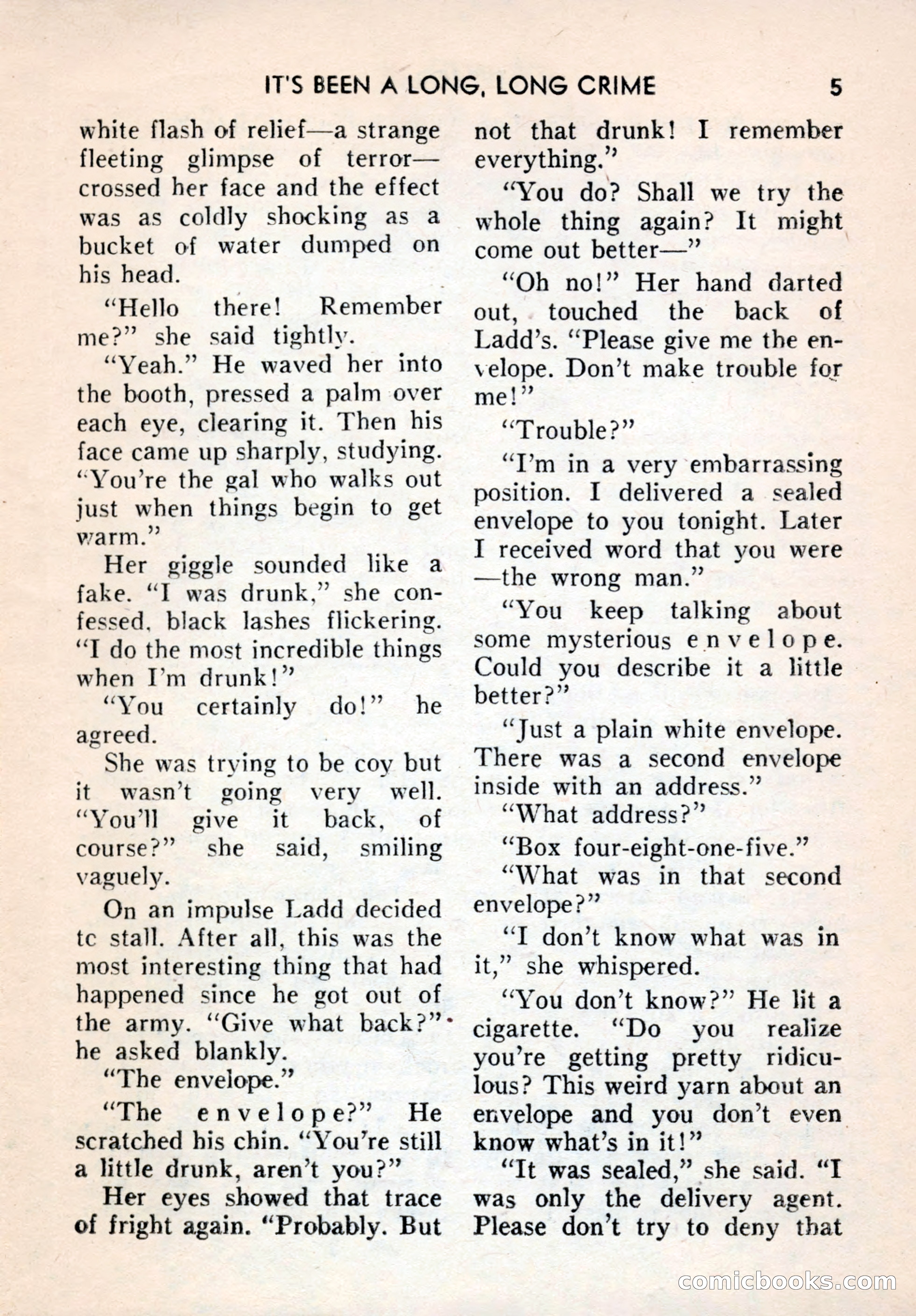 Terror Detective Story Magazine, October 1956 — page 7 of 132