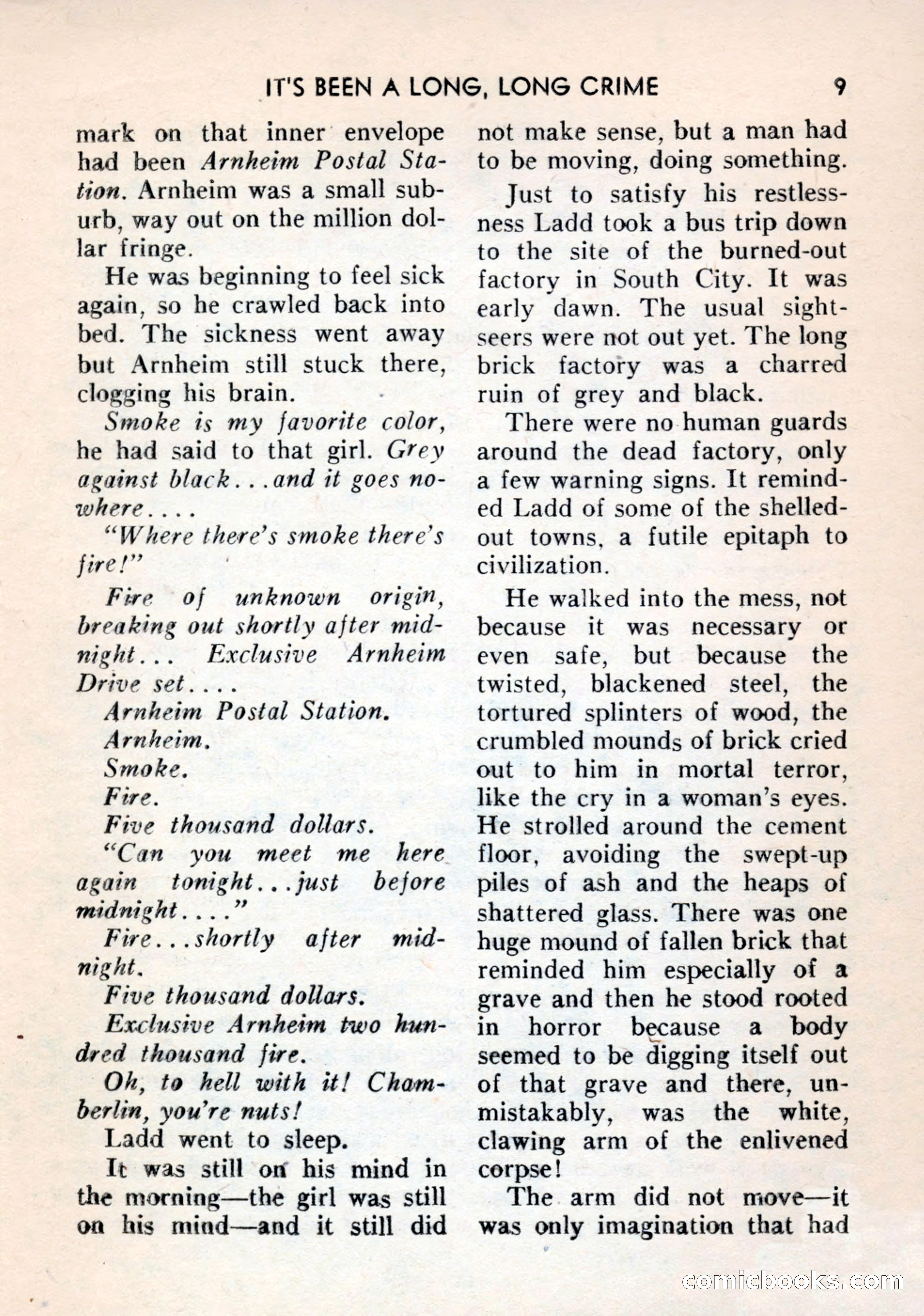 Terror Detective Story Magazine, October 1956 — page 11 of 132