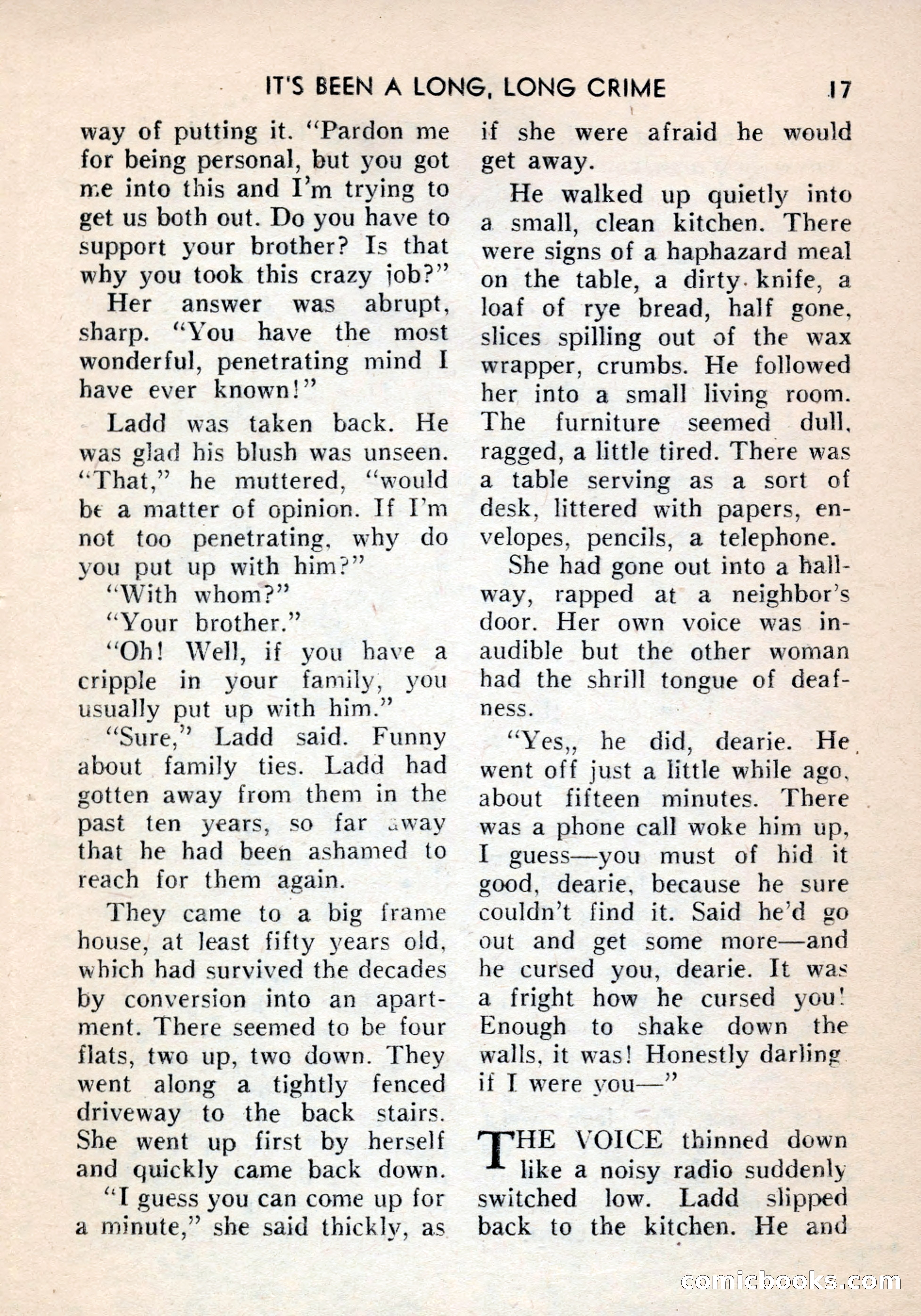 Terror Detective Story Magazine, October 1956 — page 19 of 132