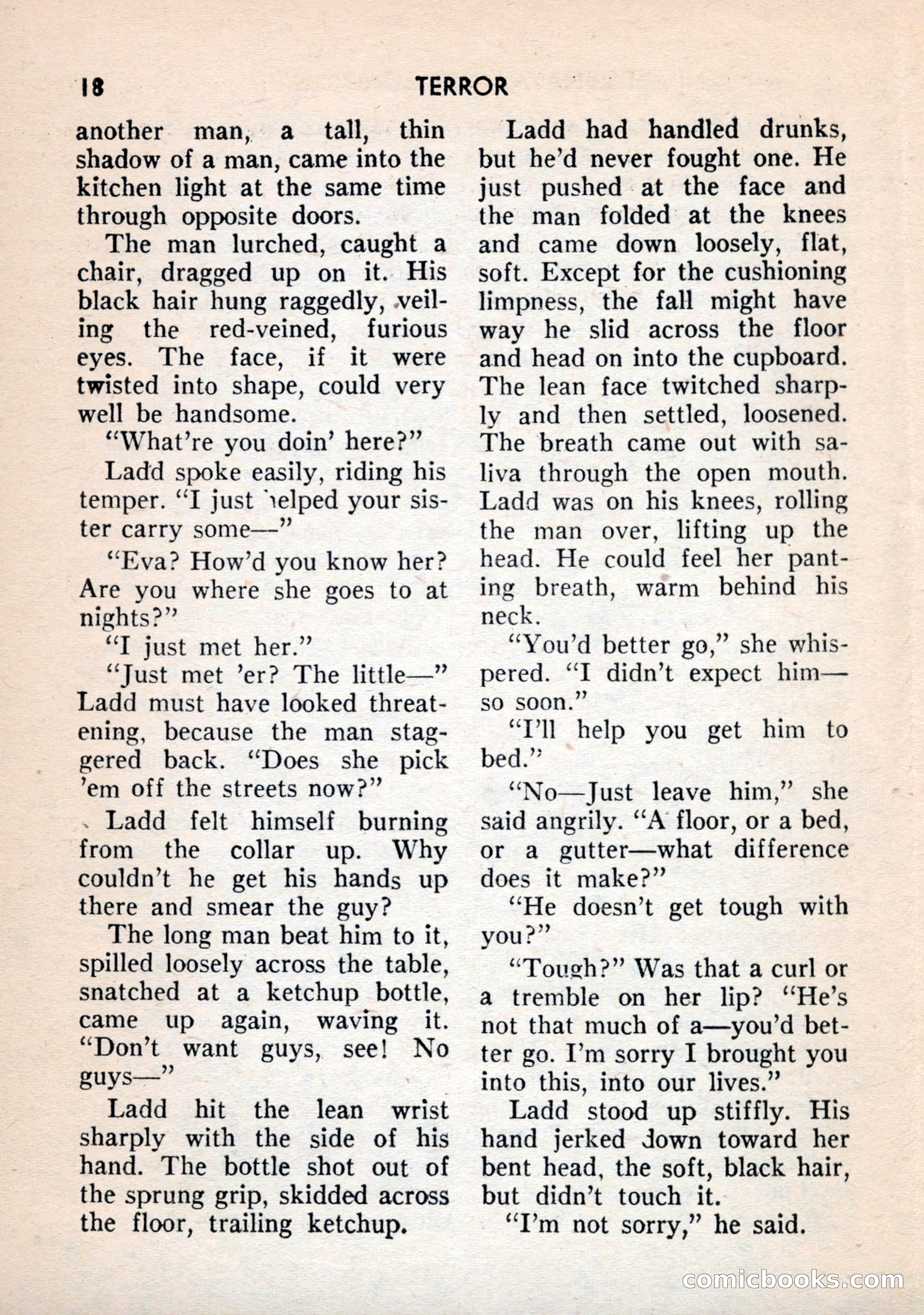 Terror Detective Story Magazine, October 1956 — page 20 of 132