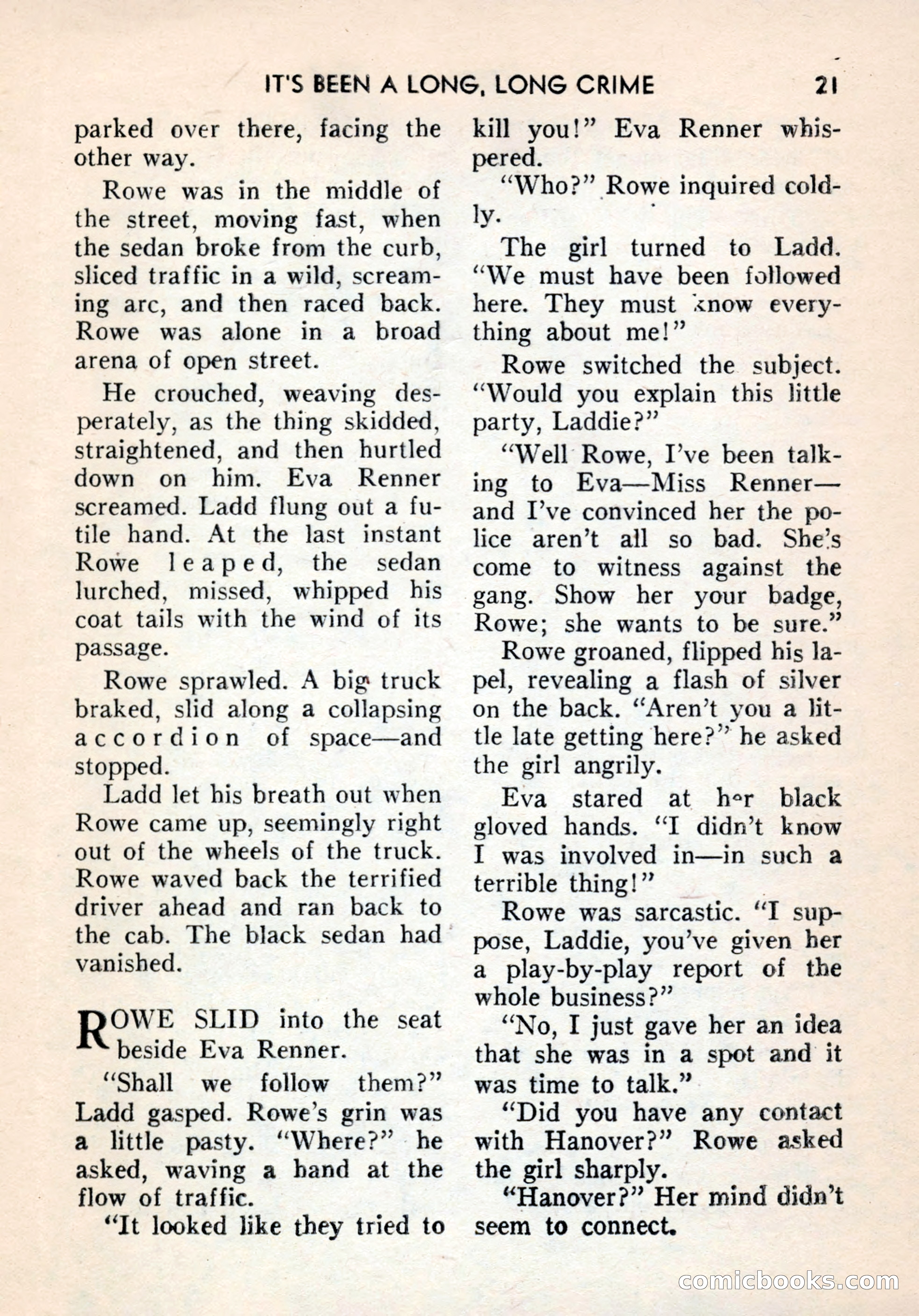 Terror Detective Story Magazine, October 1956 — page 23 of 132