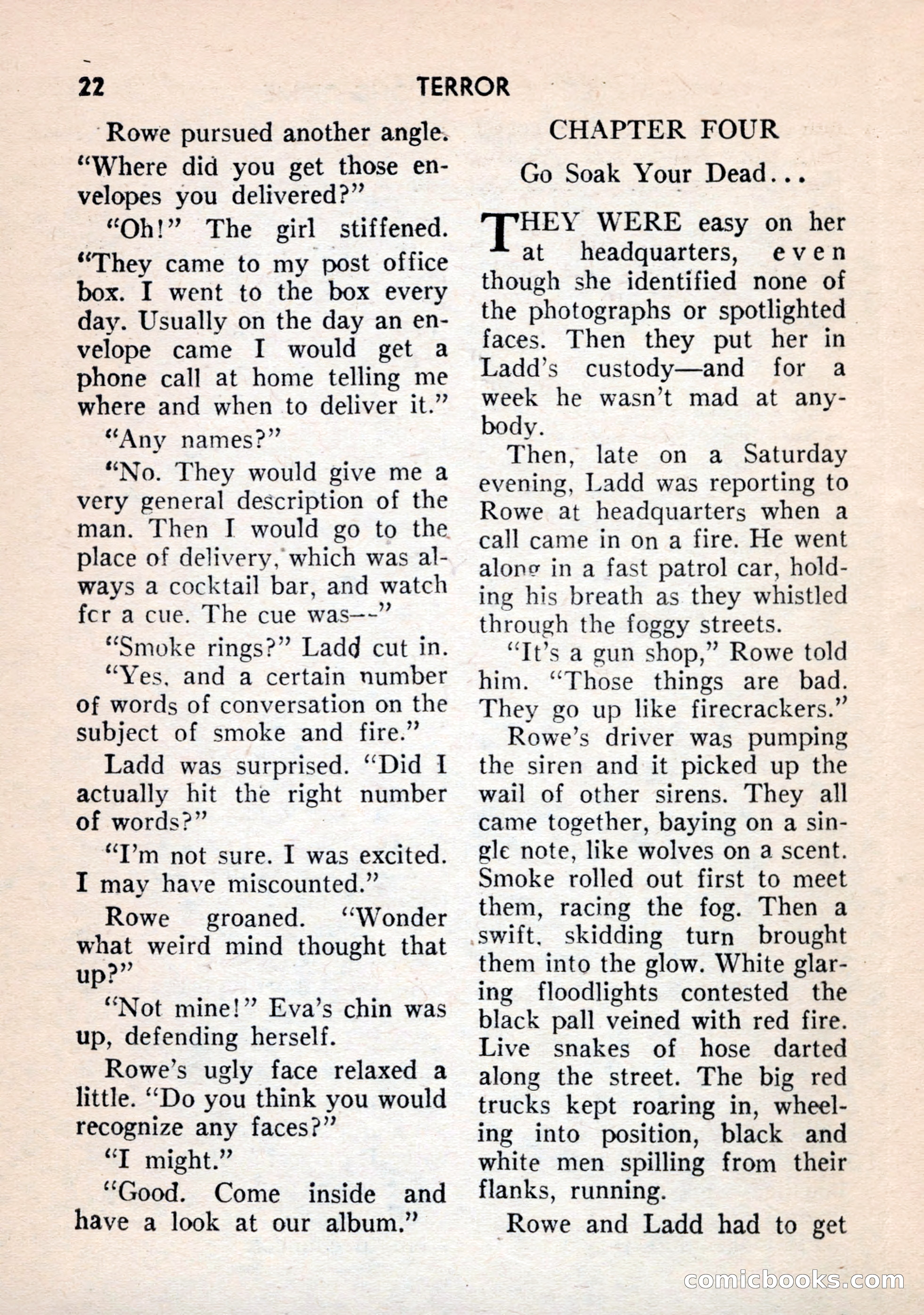 Terror Detective Story Magazine, October 1956 — page 24 of 132