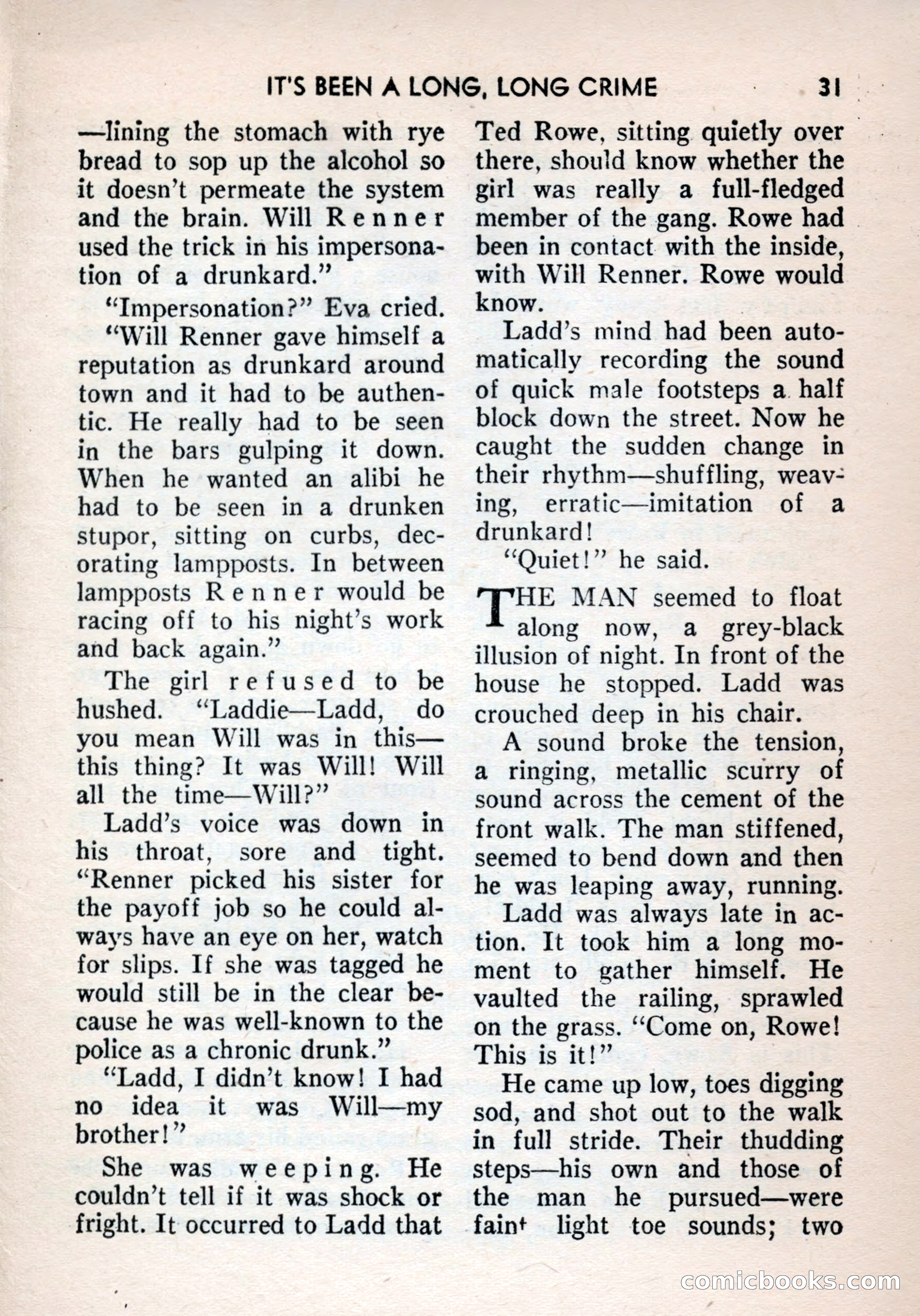Terror Detective Story Magazine, October 1956 — page 33 of 132