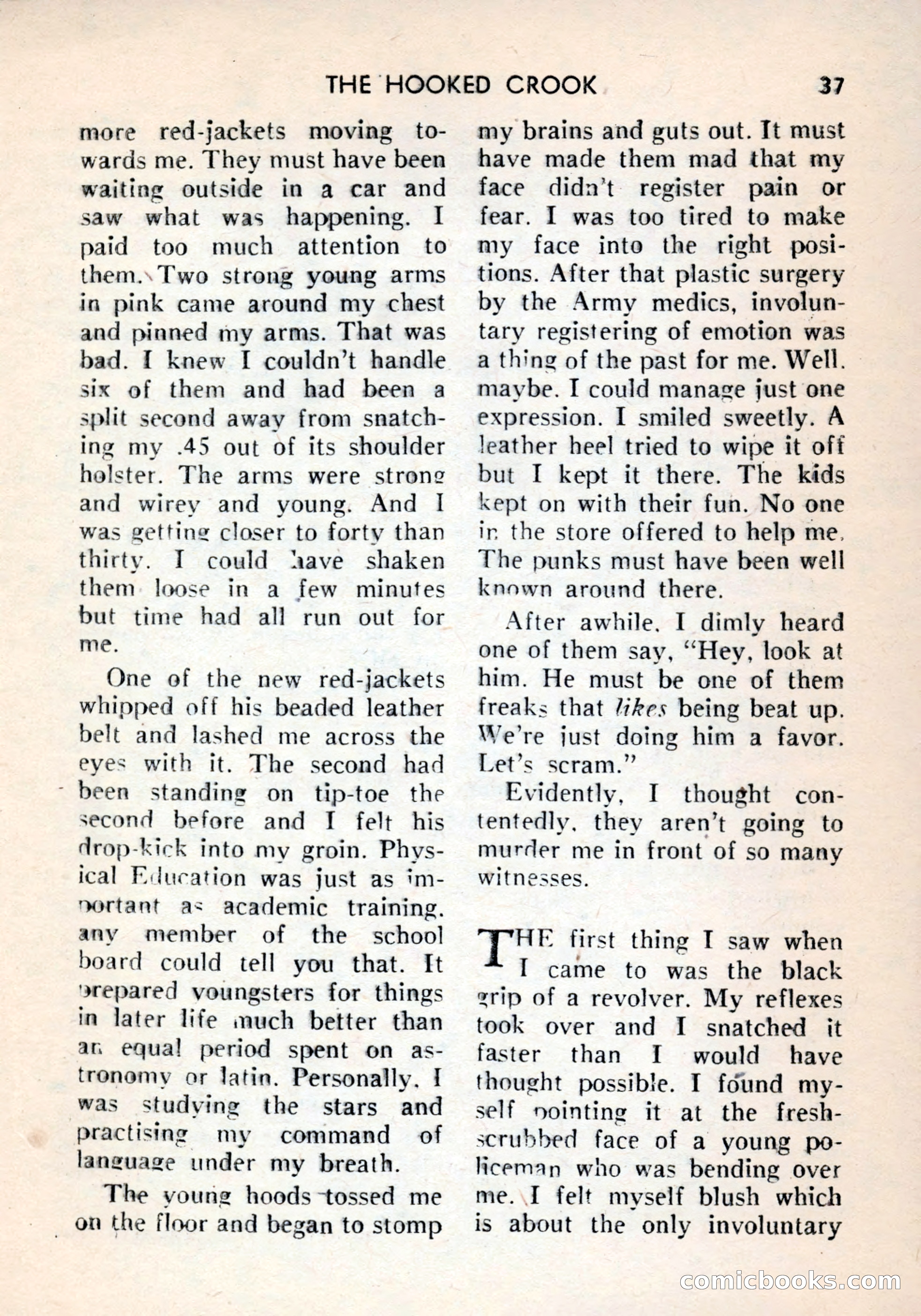 Terror Detective Story Magazine, October 1956 — page 39 of 132