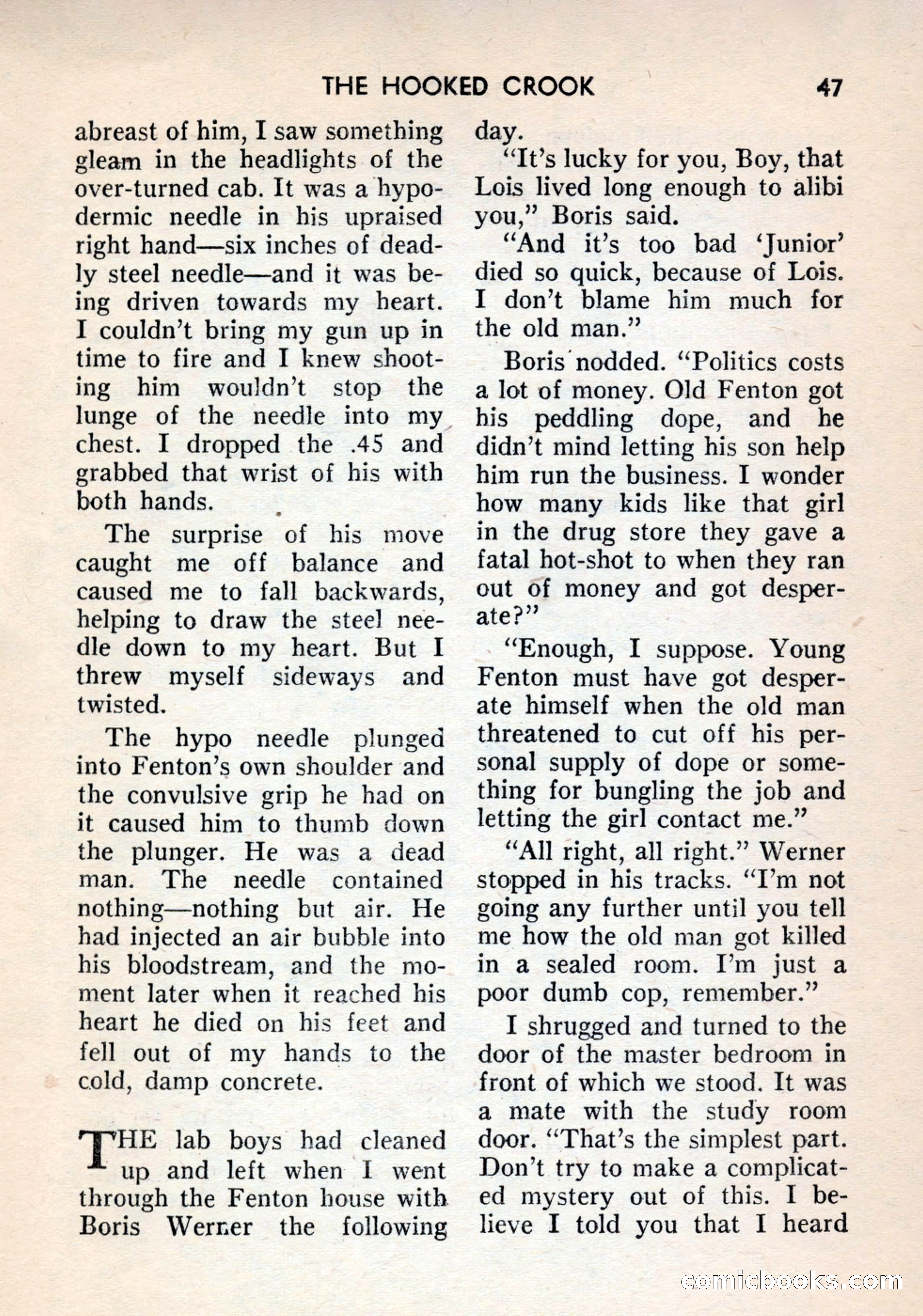 Terror Detective Story Magazine, October 1956 — page 49 of 132