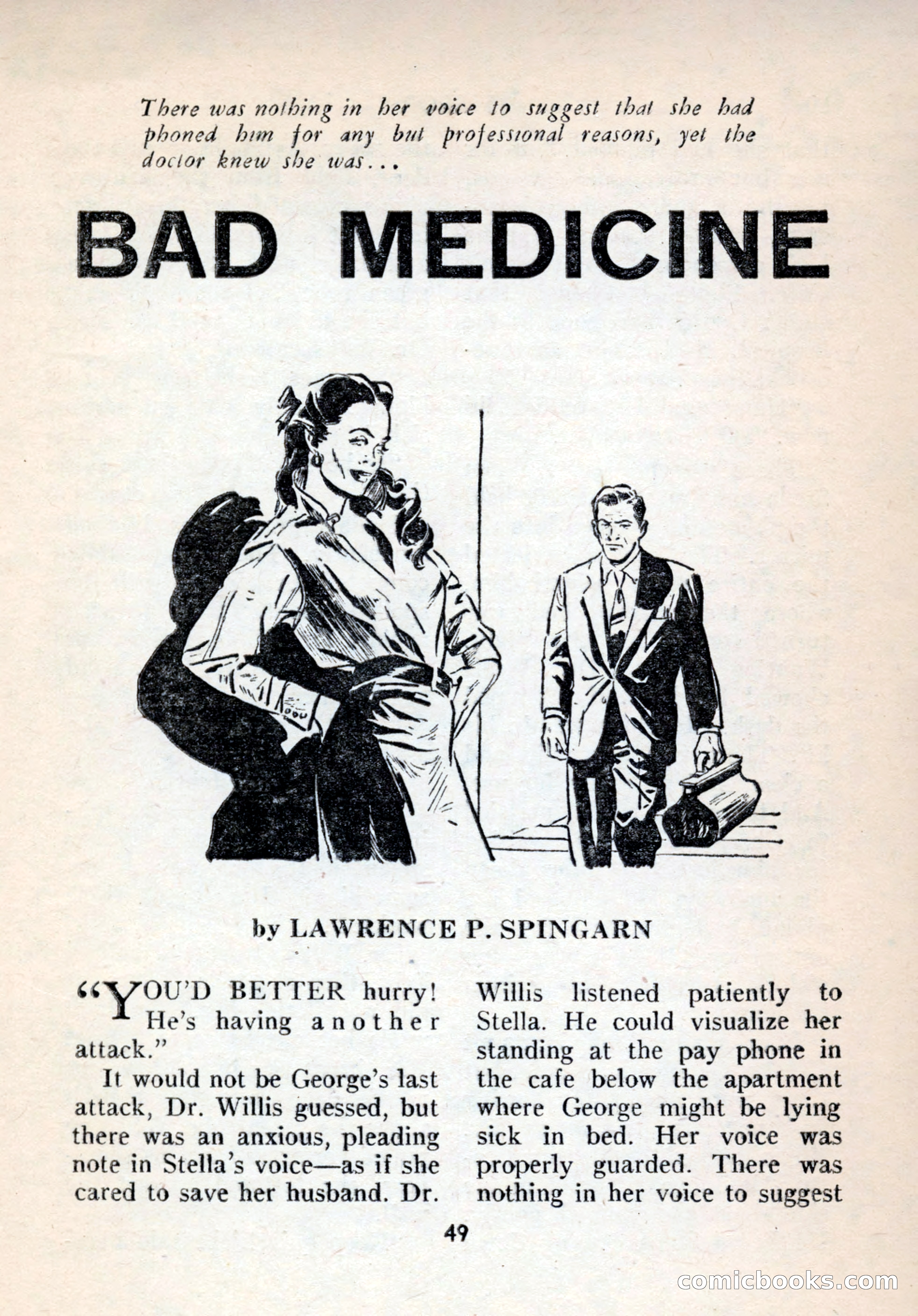 Terror Detective Story Magazine, October 1956 — page 51 of 132