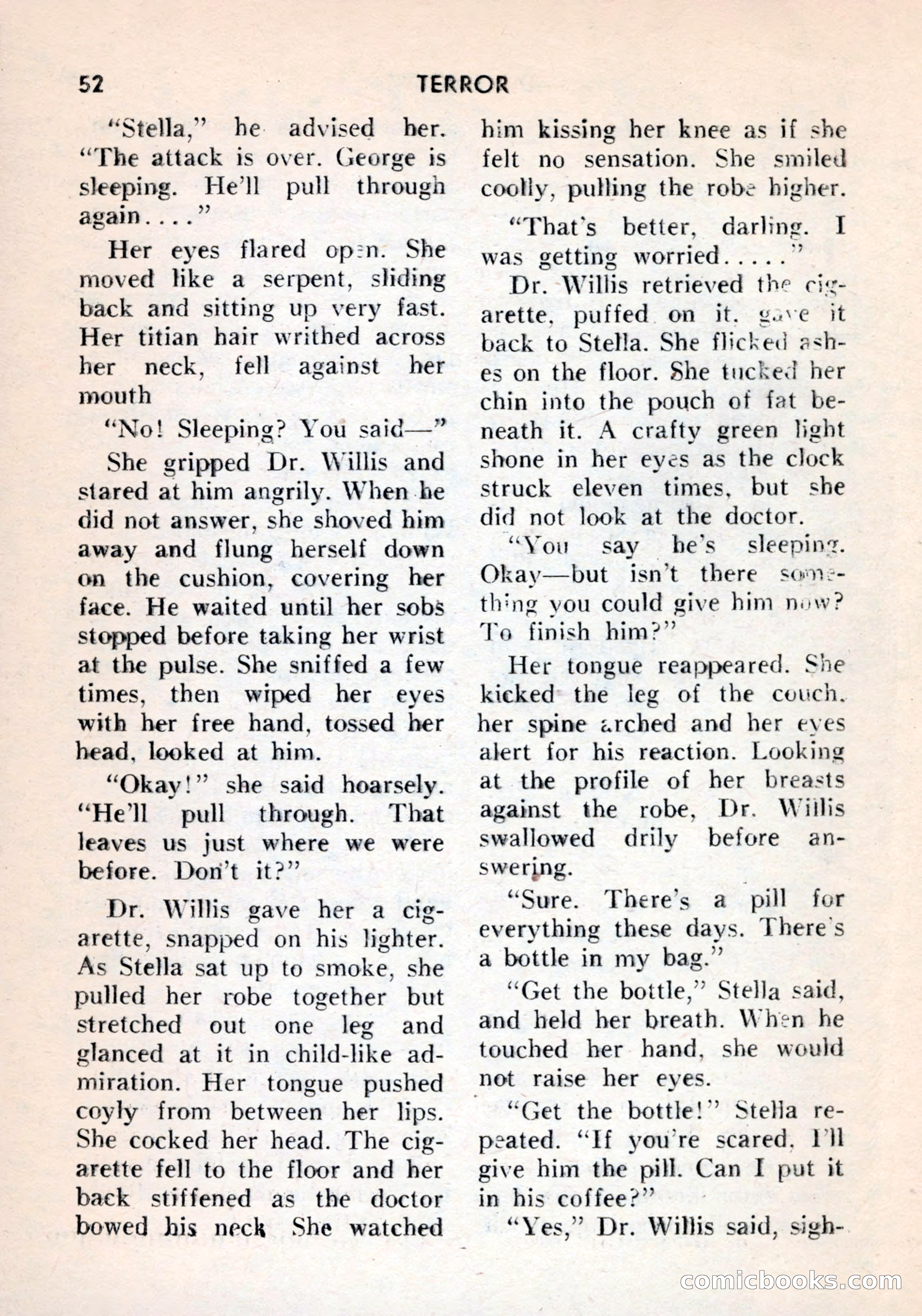 Terror Detective Story Magazine, October 1956 — page 54 of 132