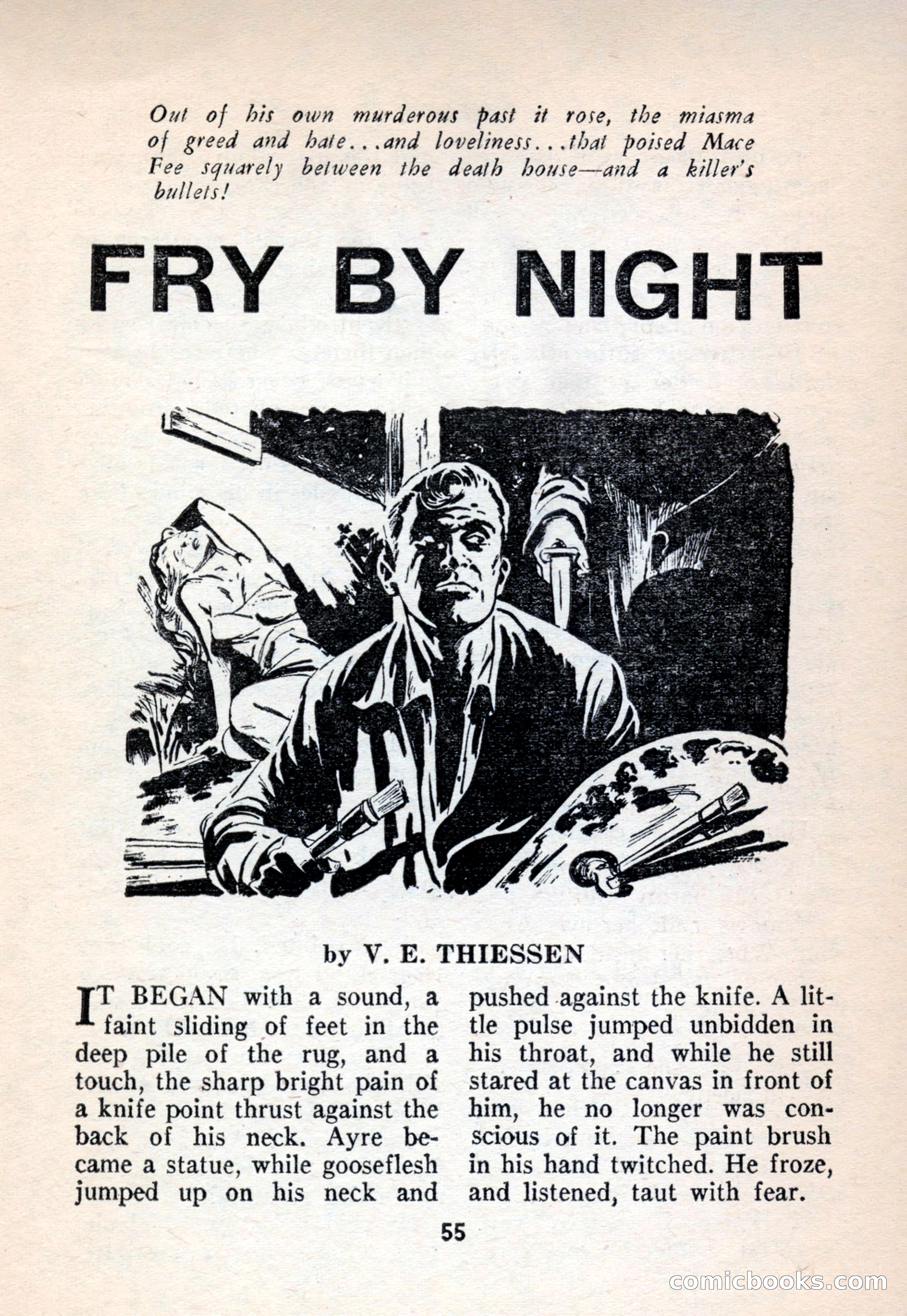 Terror Detective Story Magazine, October 1956 — page 57 of 132