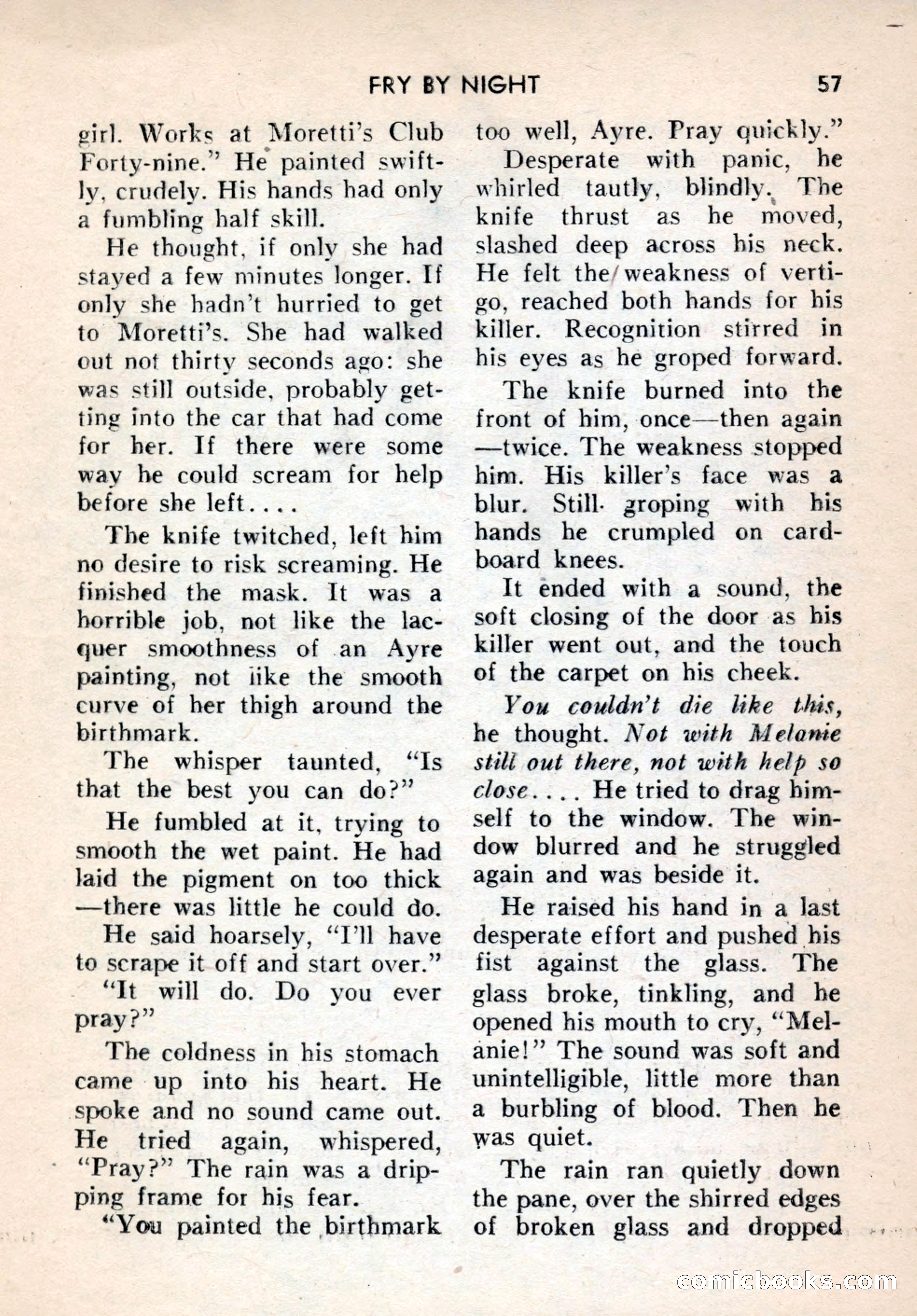 Terror Detective Story Magazine, October 1956 — page 59 of 132