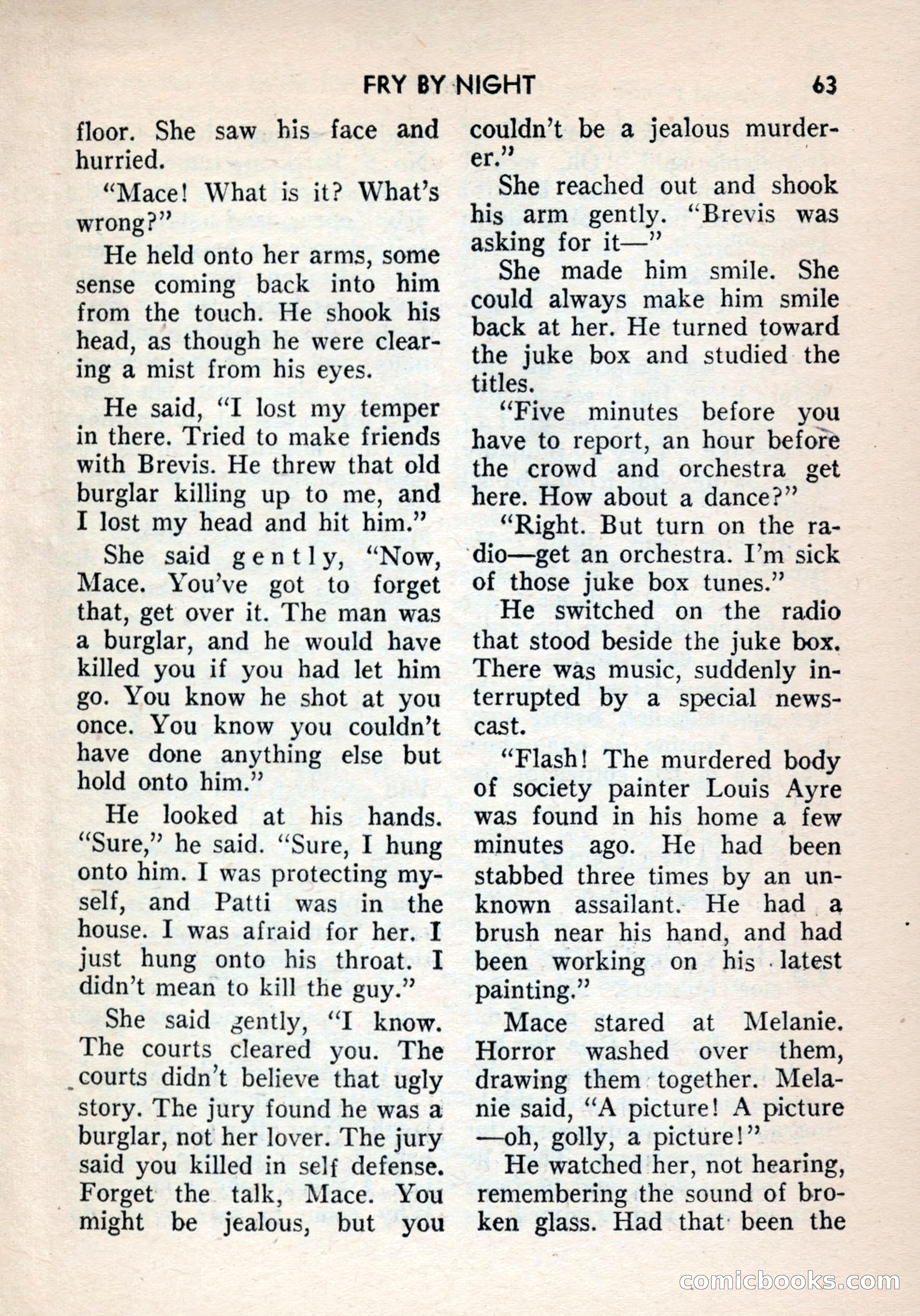 Terror Detective Story Magazine, October 1956 — page 65 of 132