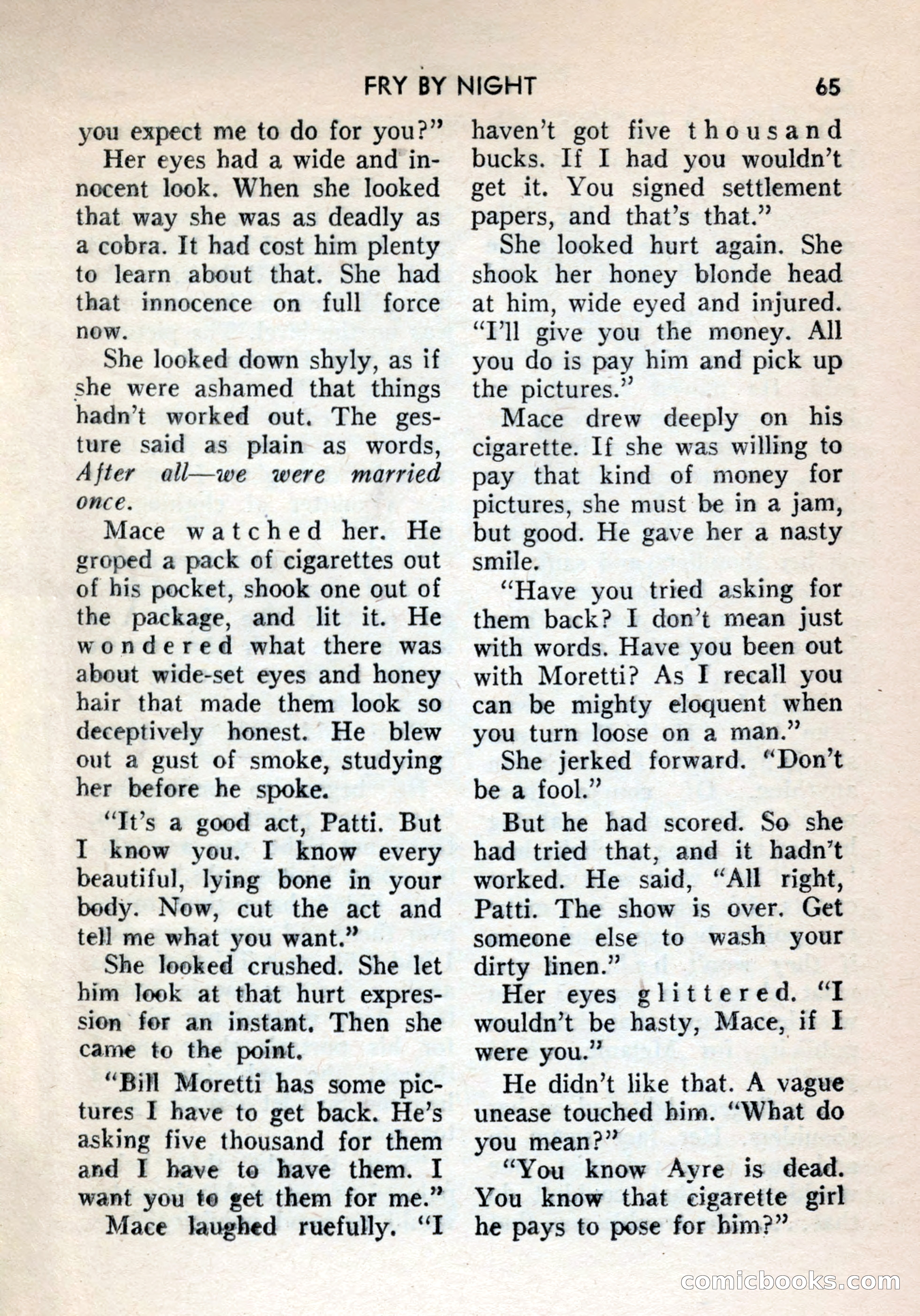 Terror Detective Story Magazine, October 1956 — page 67 of 132