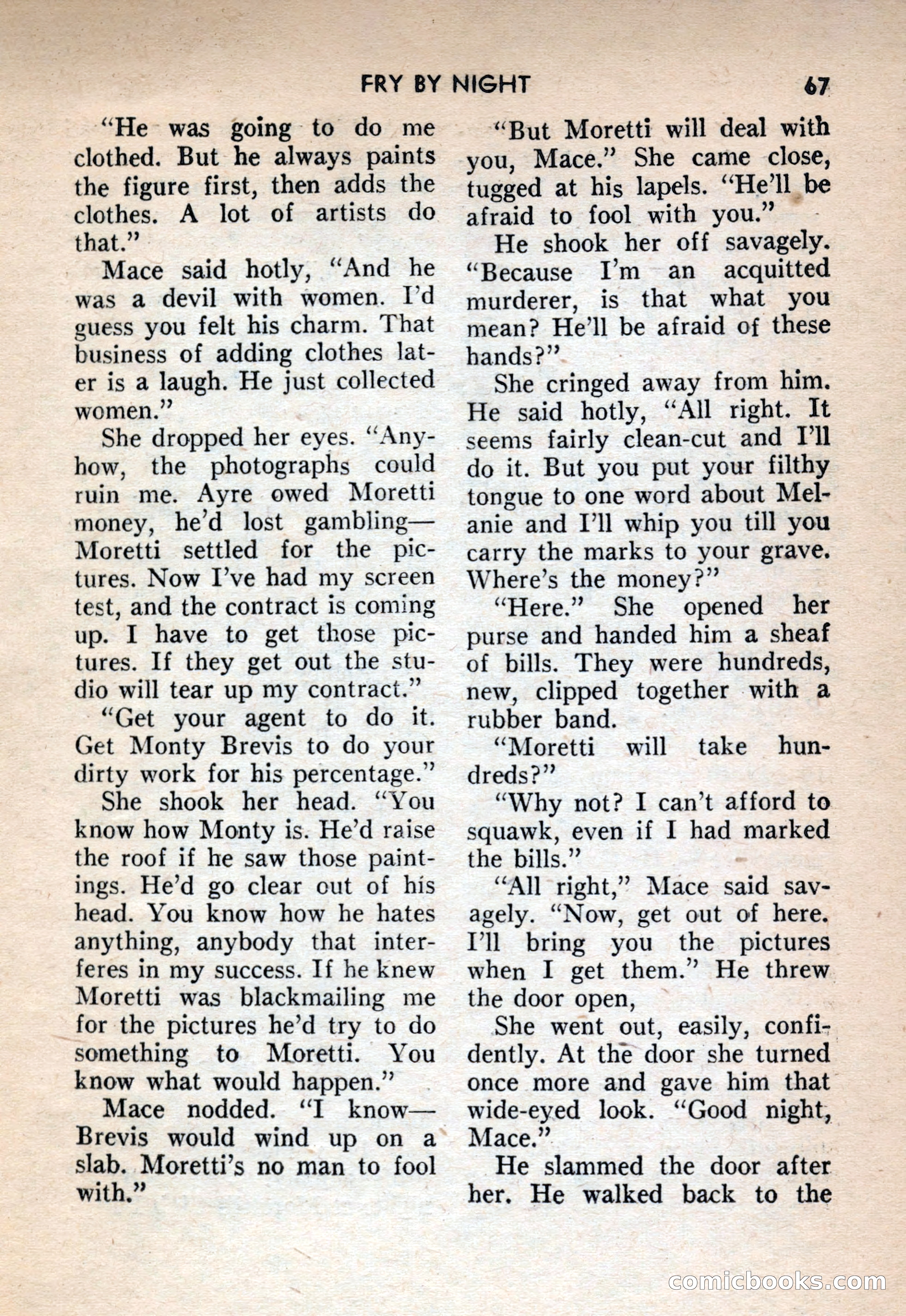 Terror Detective Story Magazine, October 1956 — page 69 of 132
