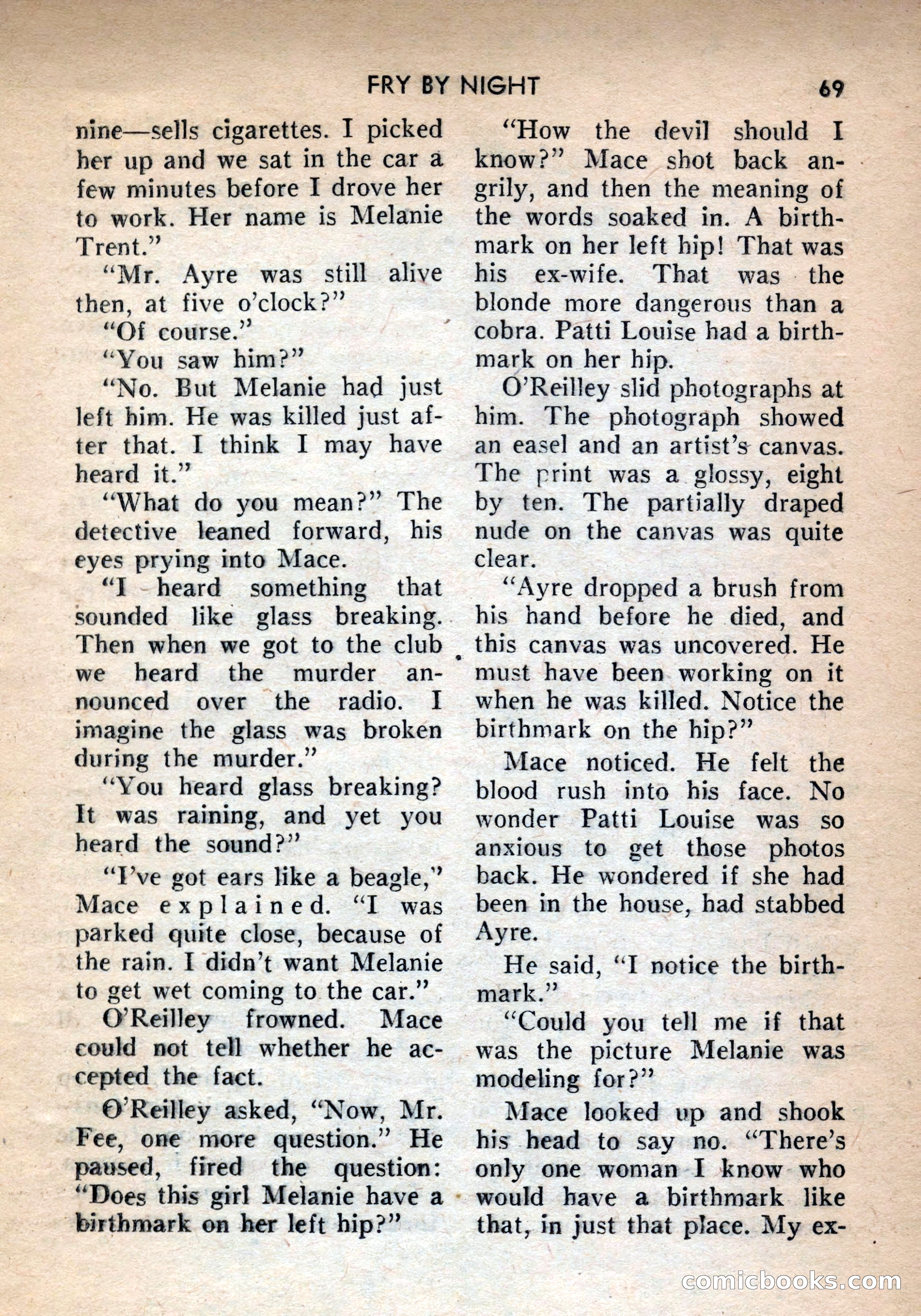 Terror Detective Story Magazine, October 1956 — page 71 of 132