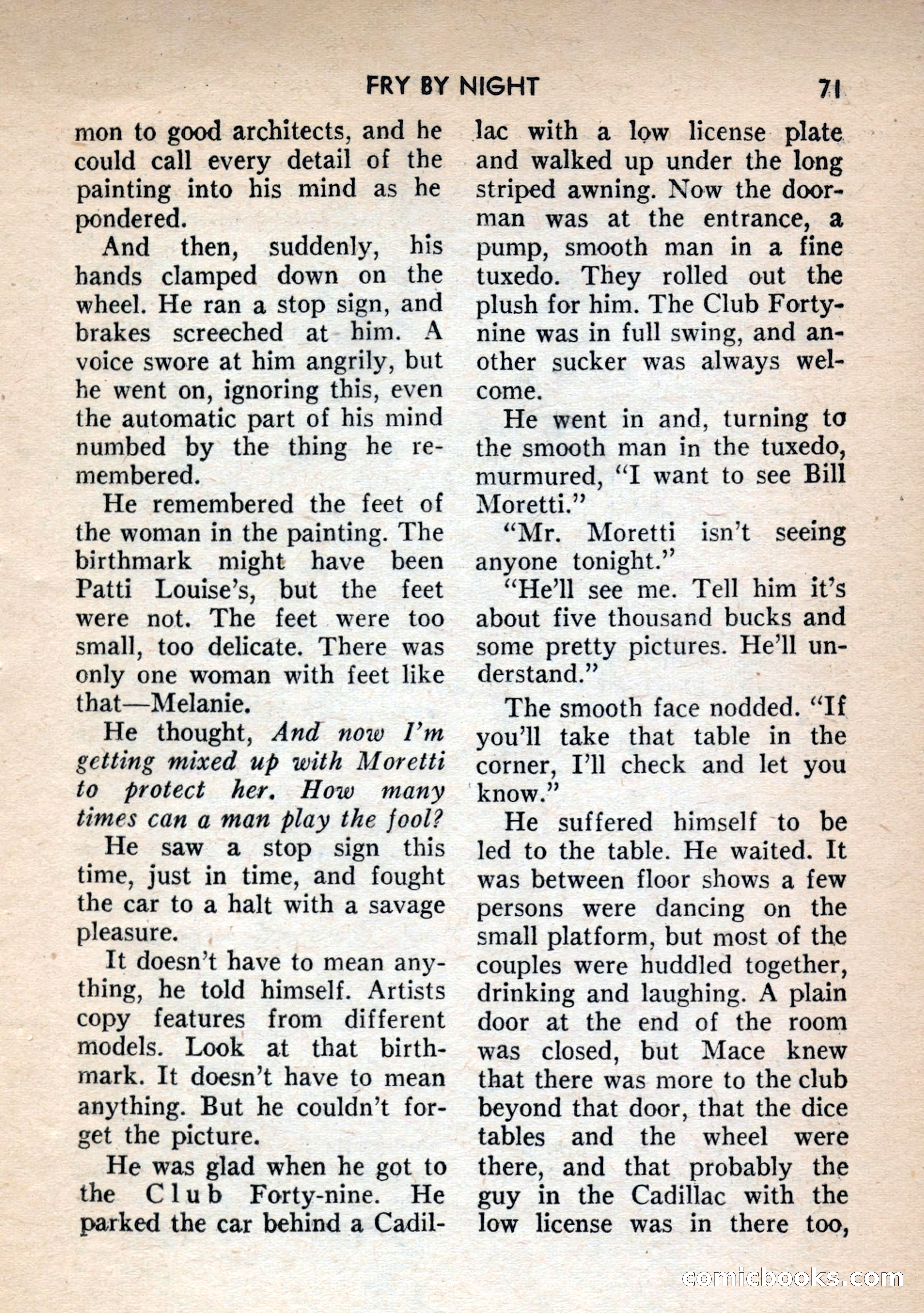 Terror Detective Story Magazine, October 1956 — page 73 of 132