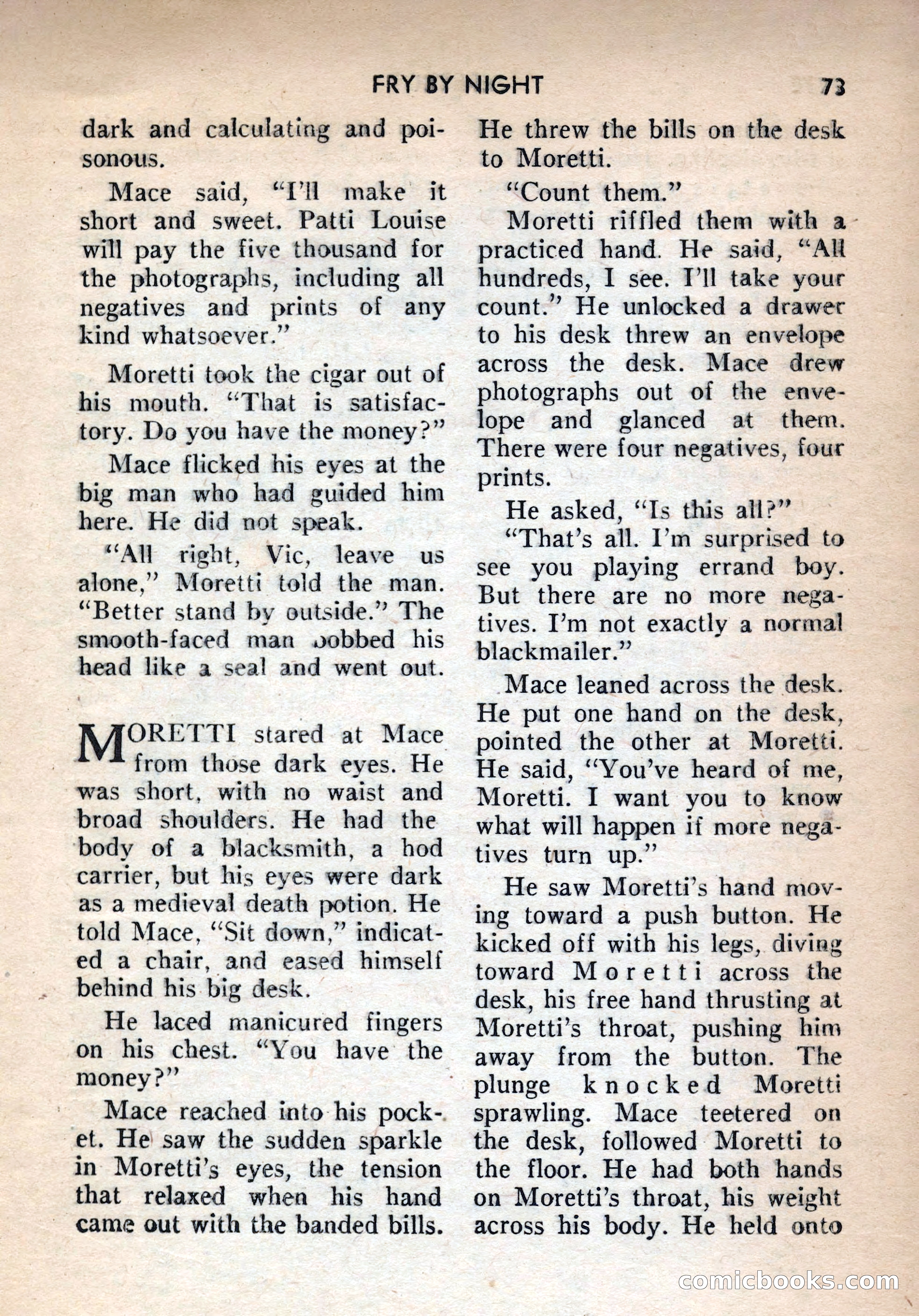 Terror Detective Story Magazine, October 1956 — page 75 of 132