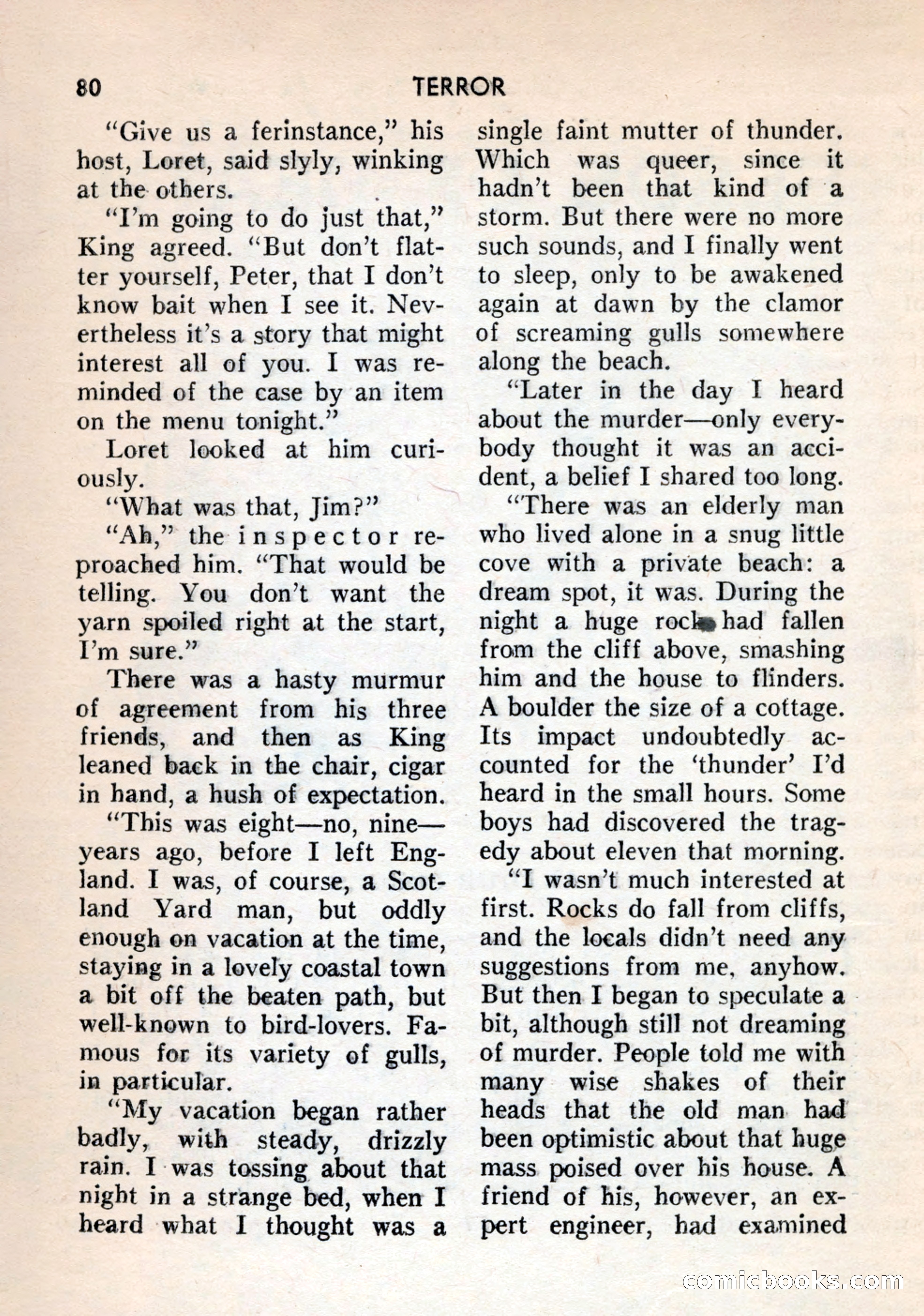 Terror Detective Story Magazine, October 1956 — page 82 of 132